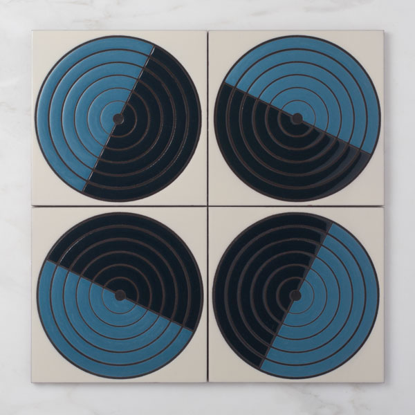 8x8 Handpainted Tile Maze in Warm Motif