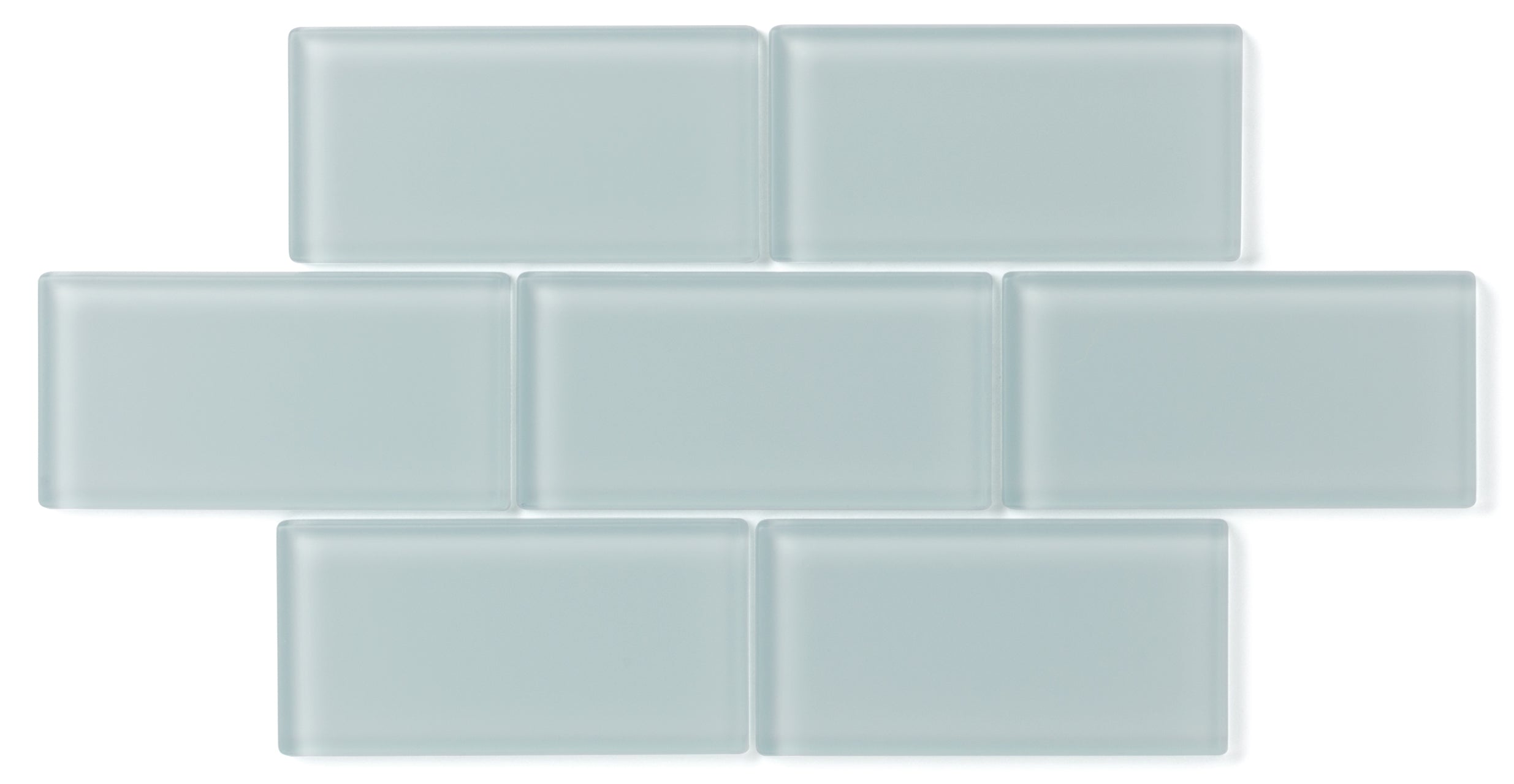 1x4 Herringbone Sheeted Glass Mosaic Tile in Great Blue Heron Matte