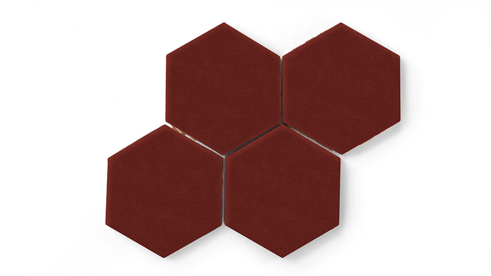 6" Hexagon Original Ceramic Tile in Vintage Leather Matte