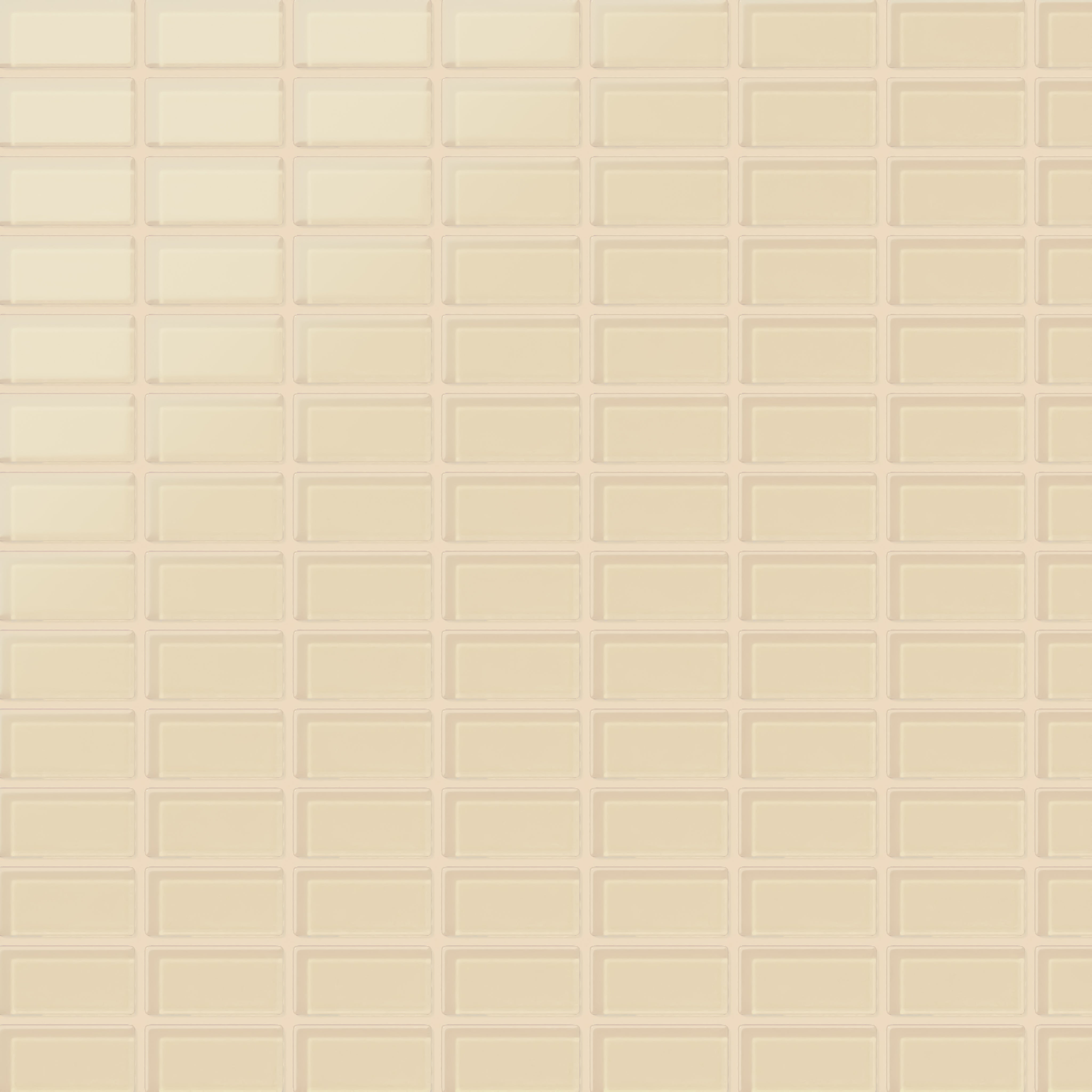 1x2 Straight Set Sheeted Glass Mosaic Tile in Chickadee Matte