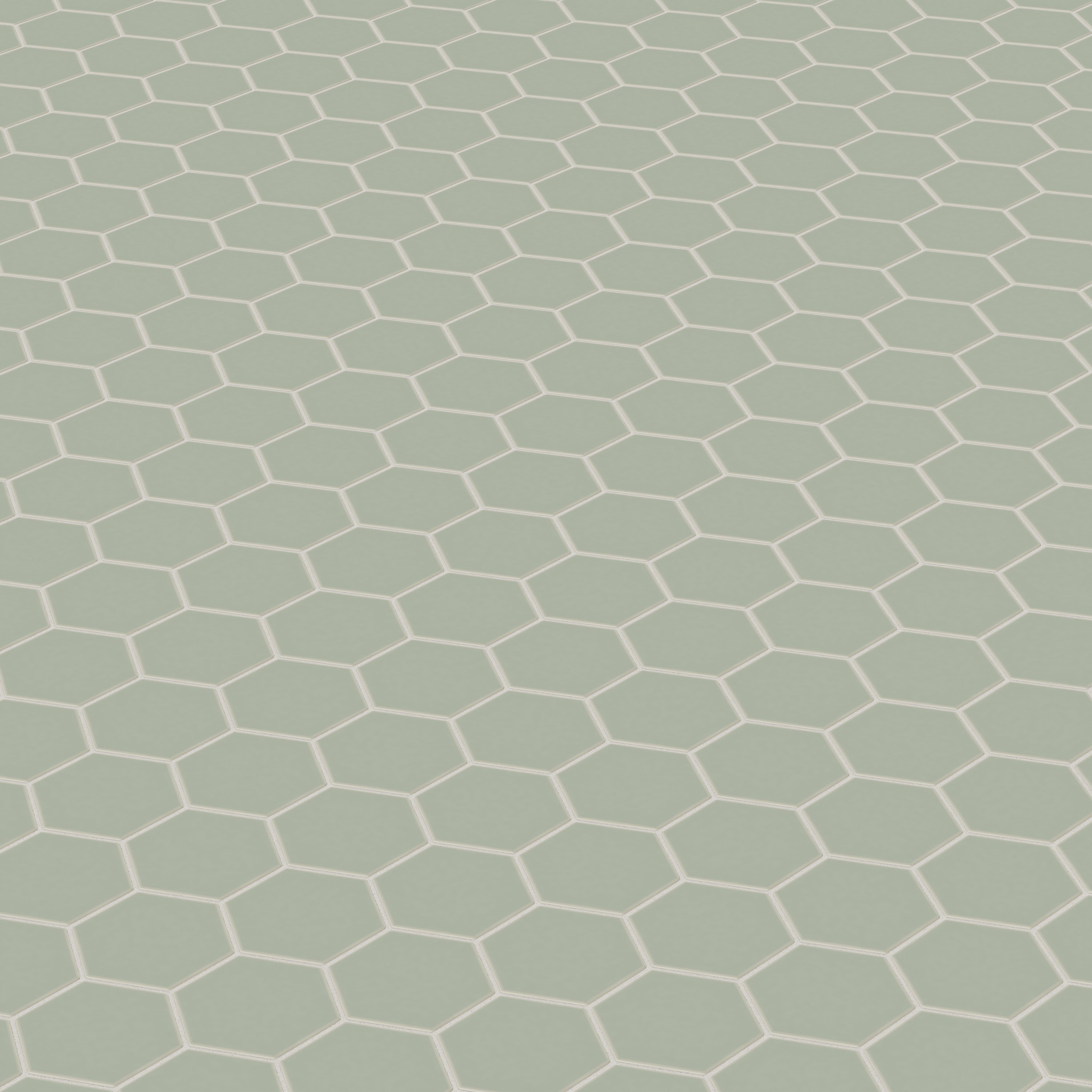 4" Hexagon Original Ceramic Tile in Rosemary Matte