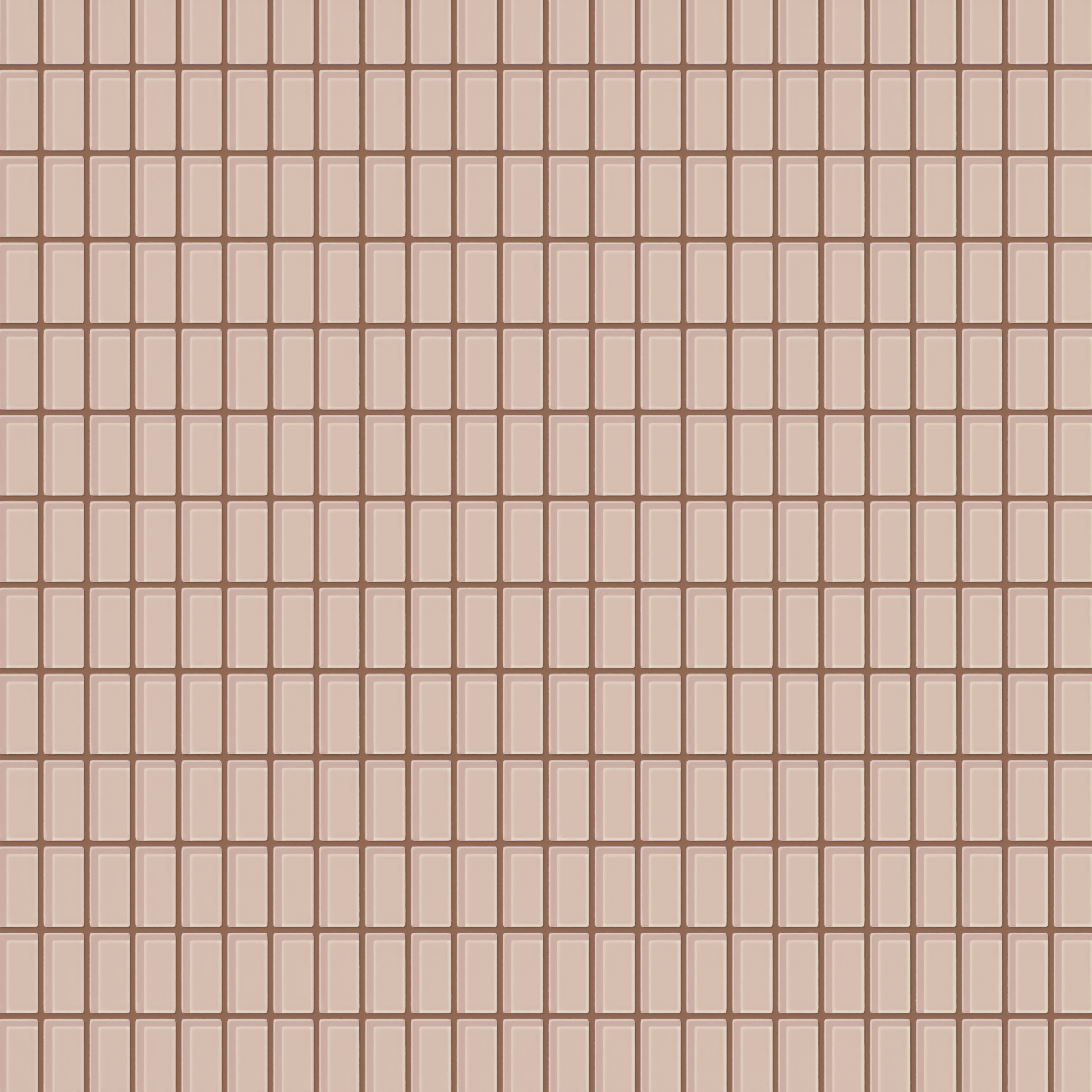 1x2 Straight Set Sheeted Glass Mosaic Tile in Rosy Finch Gloss