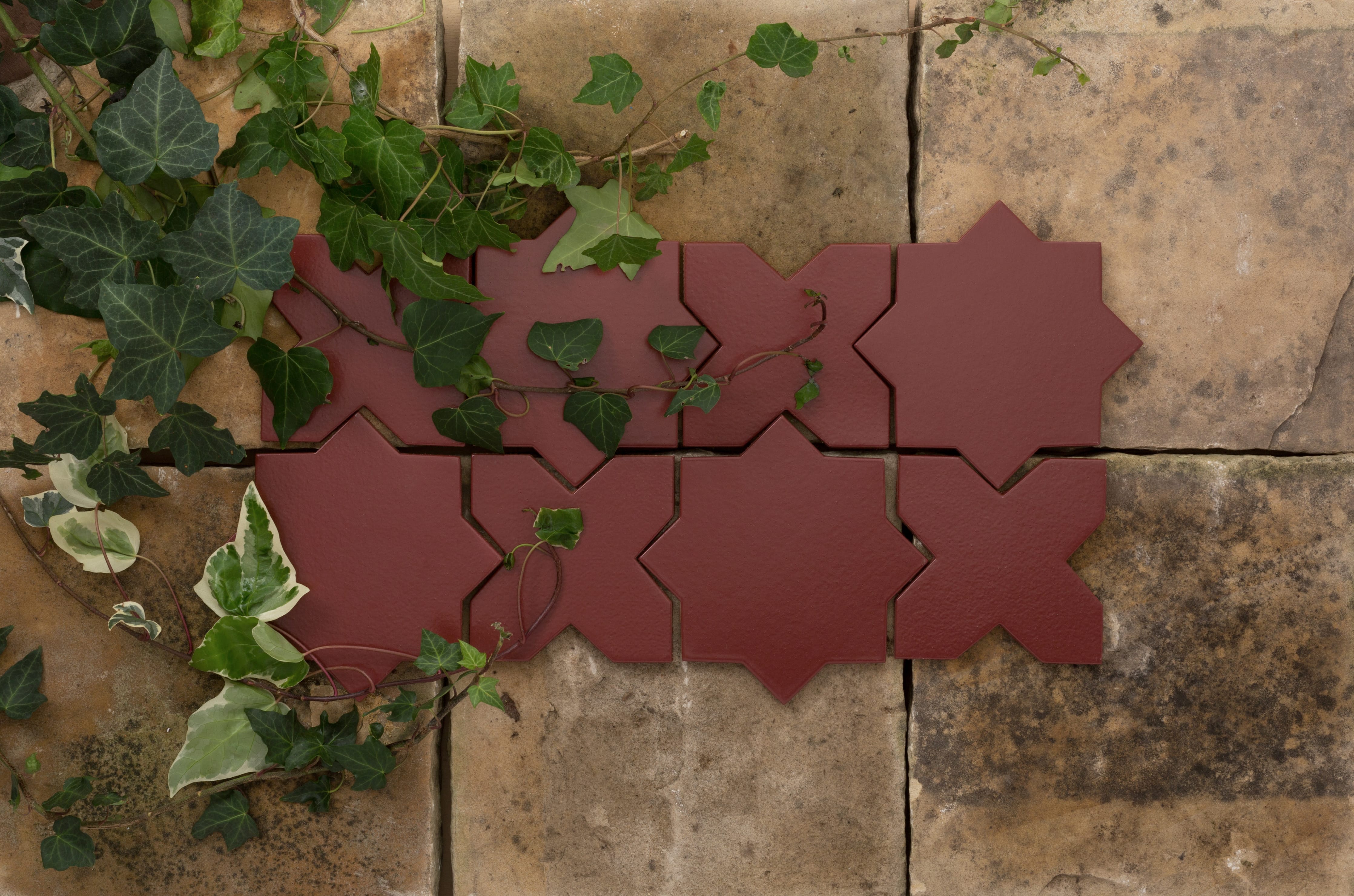 Star & Cross Original Ceramic Tile in Vintage Leather Matte