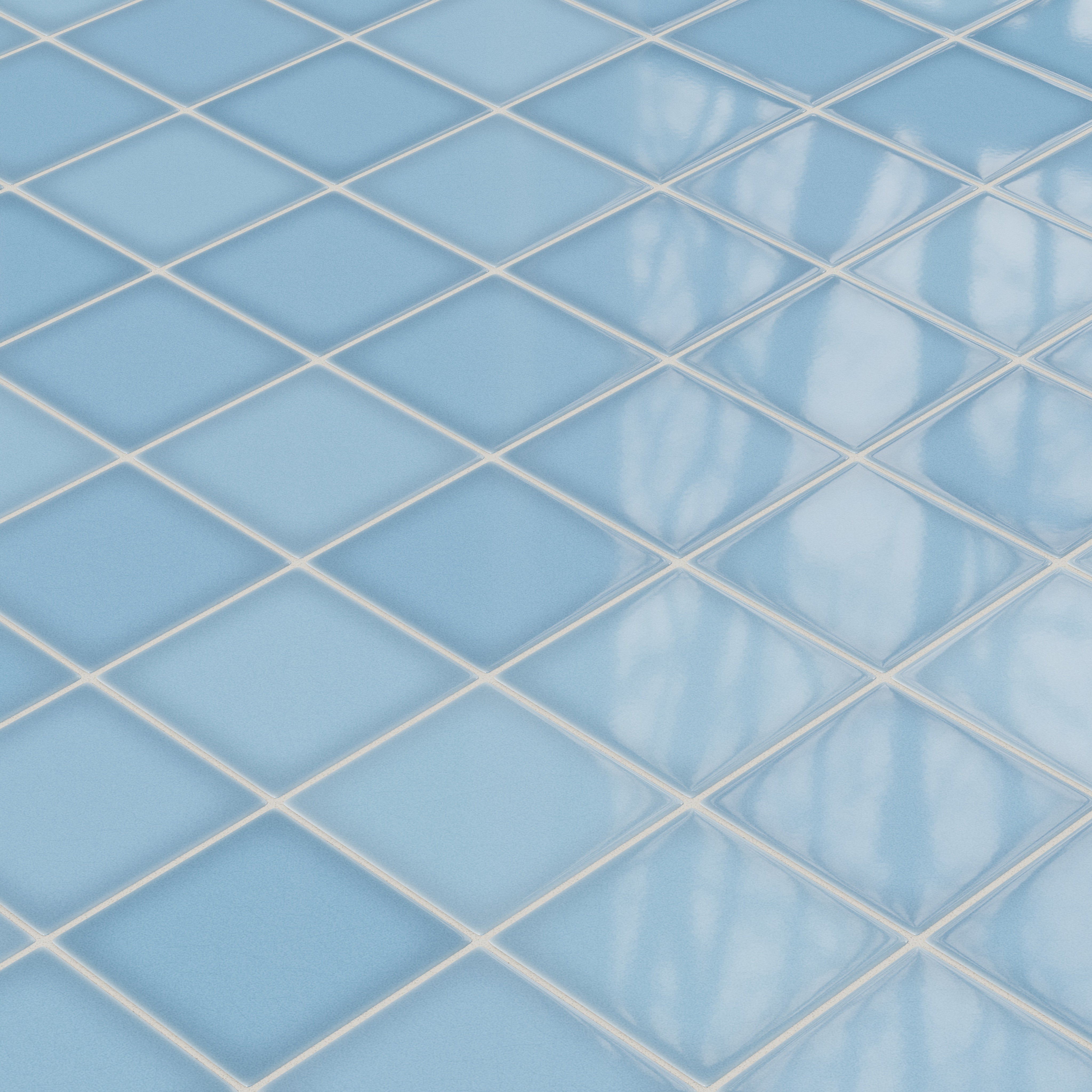 6x6 Original Ceramic Tile in Caribbean Sea Gloss