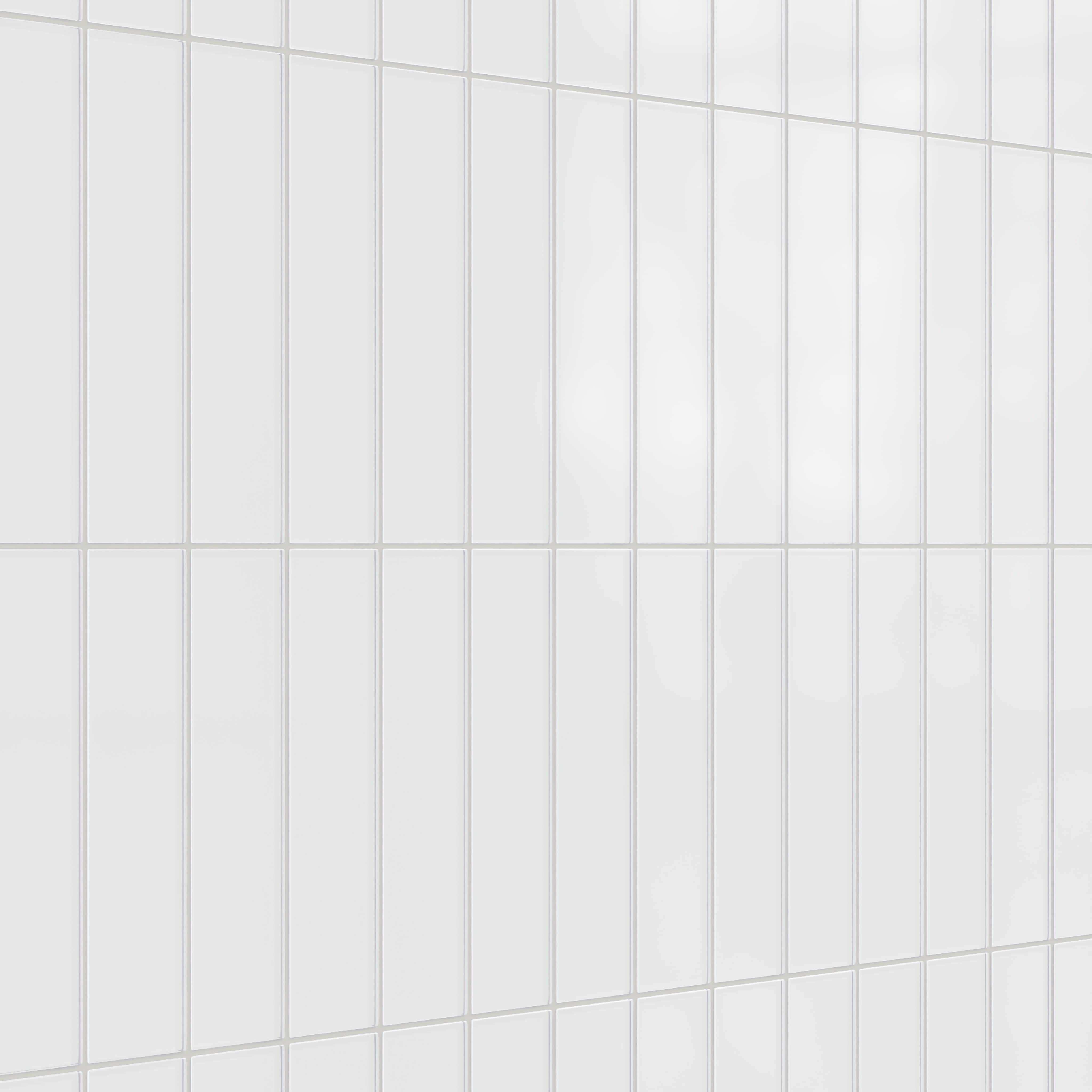 Quick Ship 3x12 Glass Tile in Egret Matte