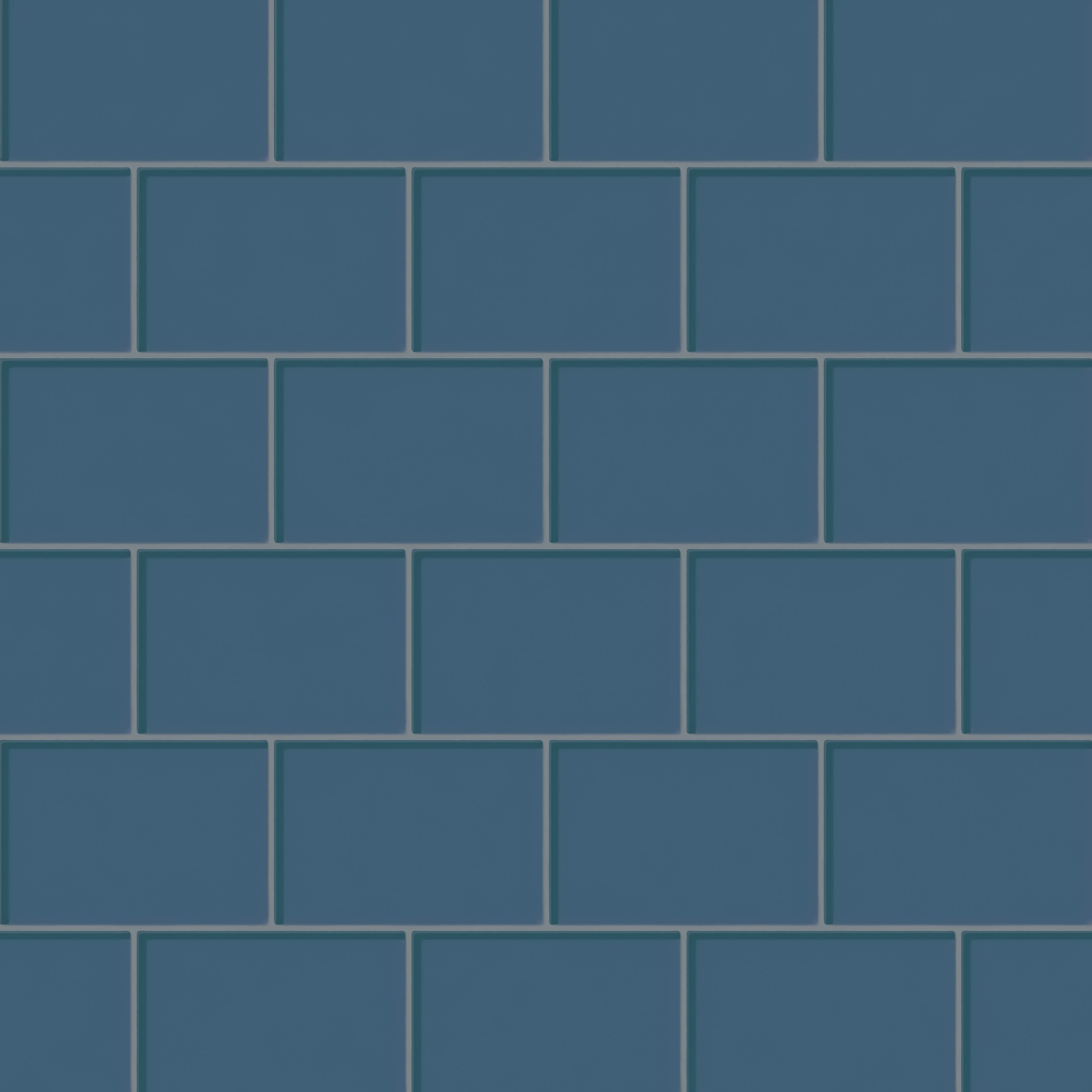 4x6 Glass Tile in Blue Jay Gloss