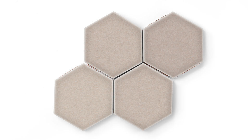 6" Hexagon Original Ceramic Tile in Cardamom Gloss