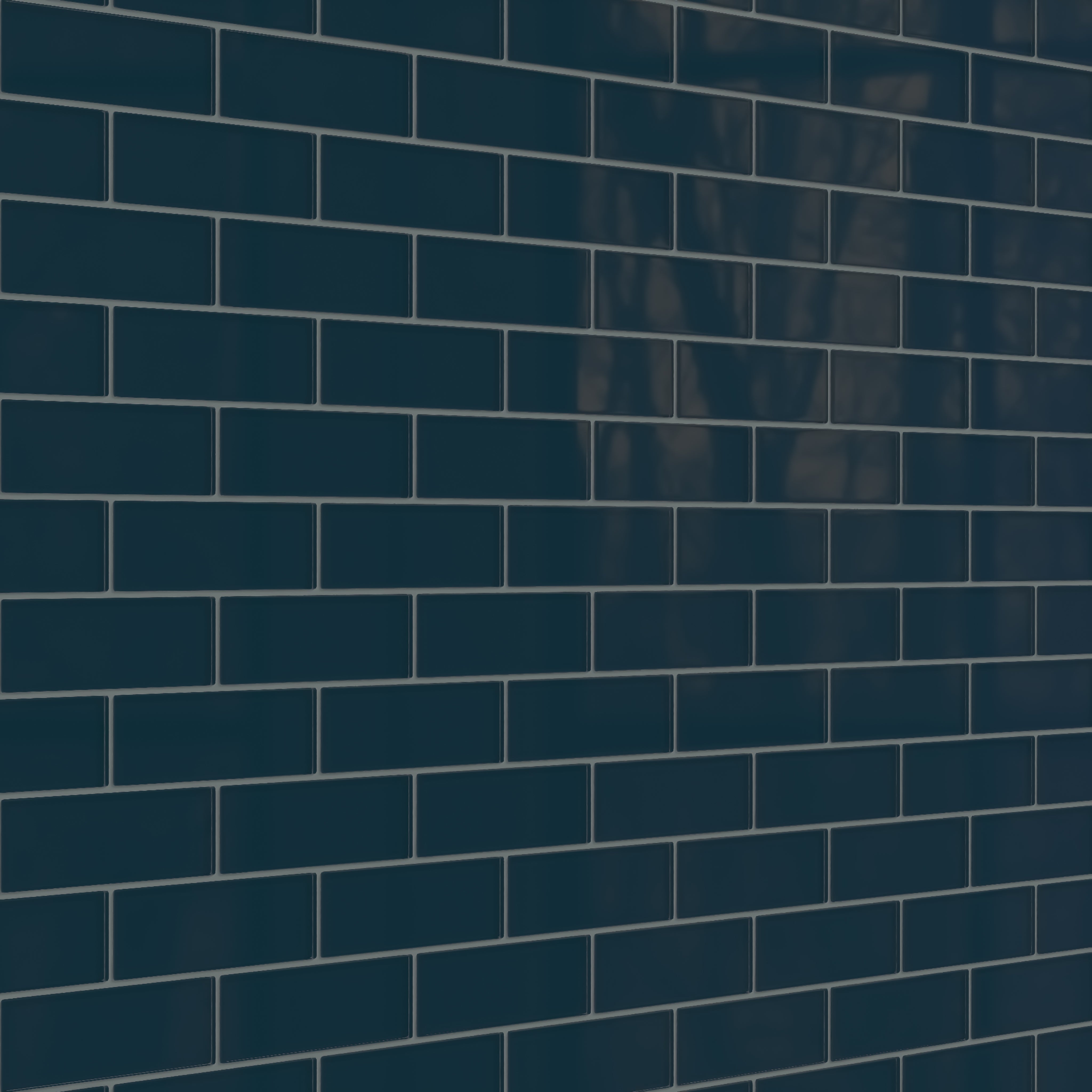 2x6 Glass Tile in Grackle Gloss