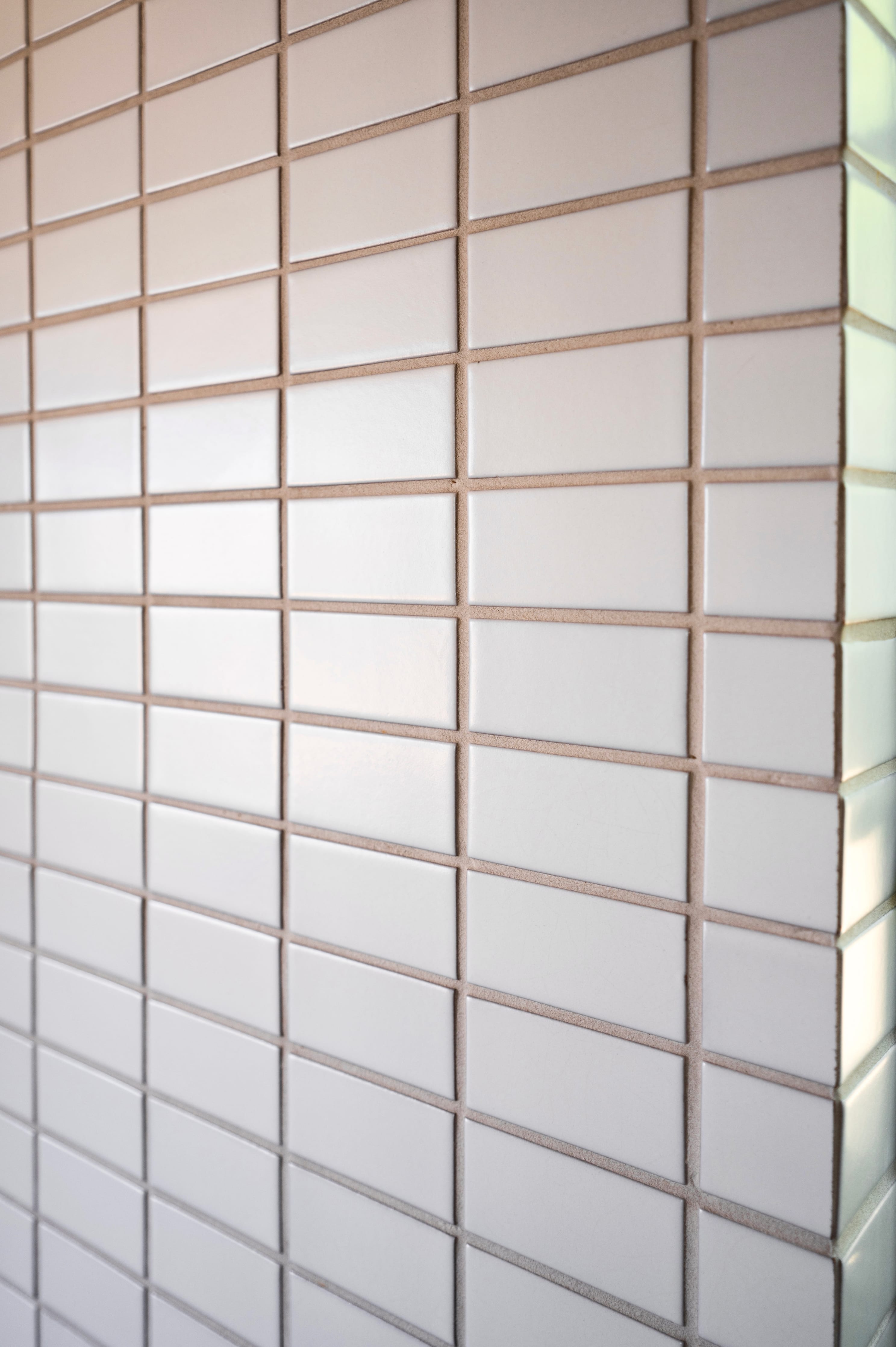 2x4 Straight Set Sheeted Original Ceramic Mosaic Tile in Feldspar Matte