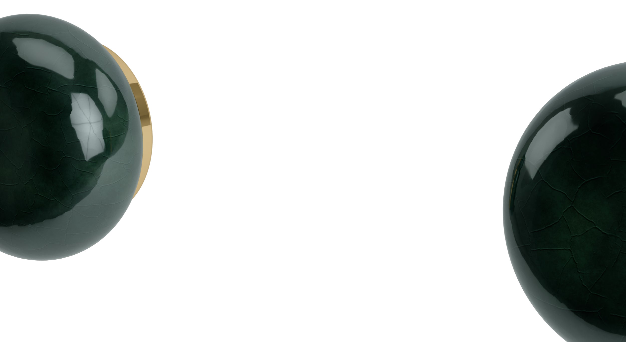 Foundry One Handle Wall Mount Diverter/Volume Control Shower Trim with Pebble Ceramic Knob Handle in Polished Brass