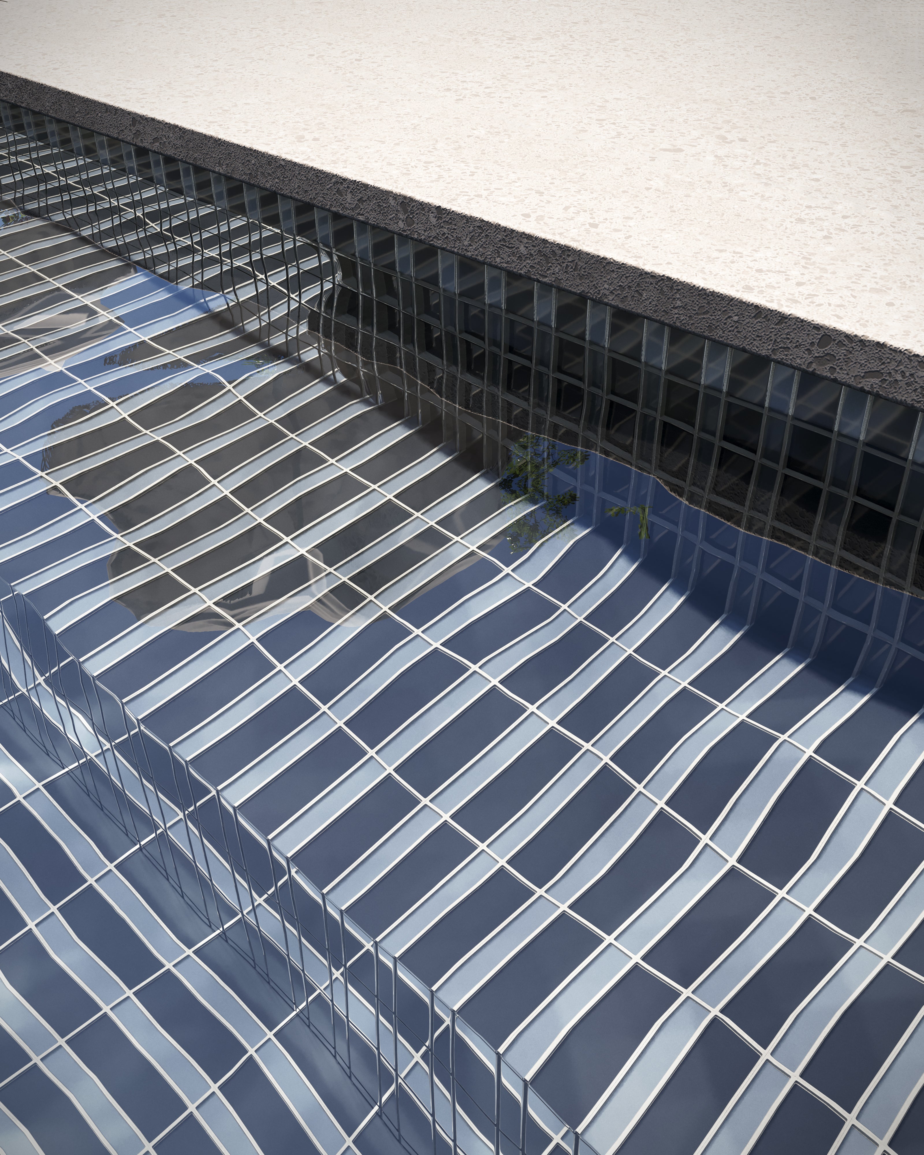 2x6 Glass Tile in Junco Gloss