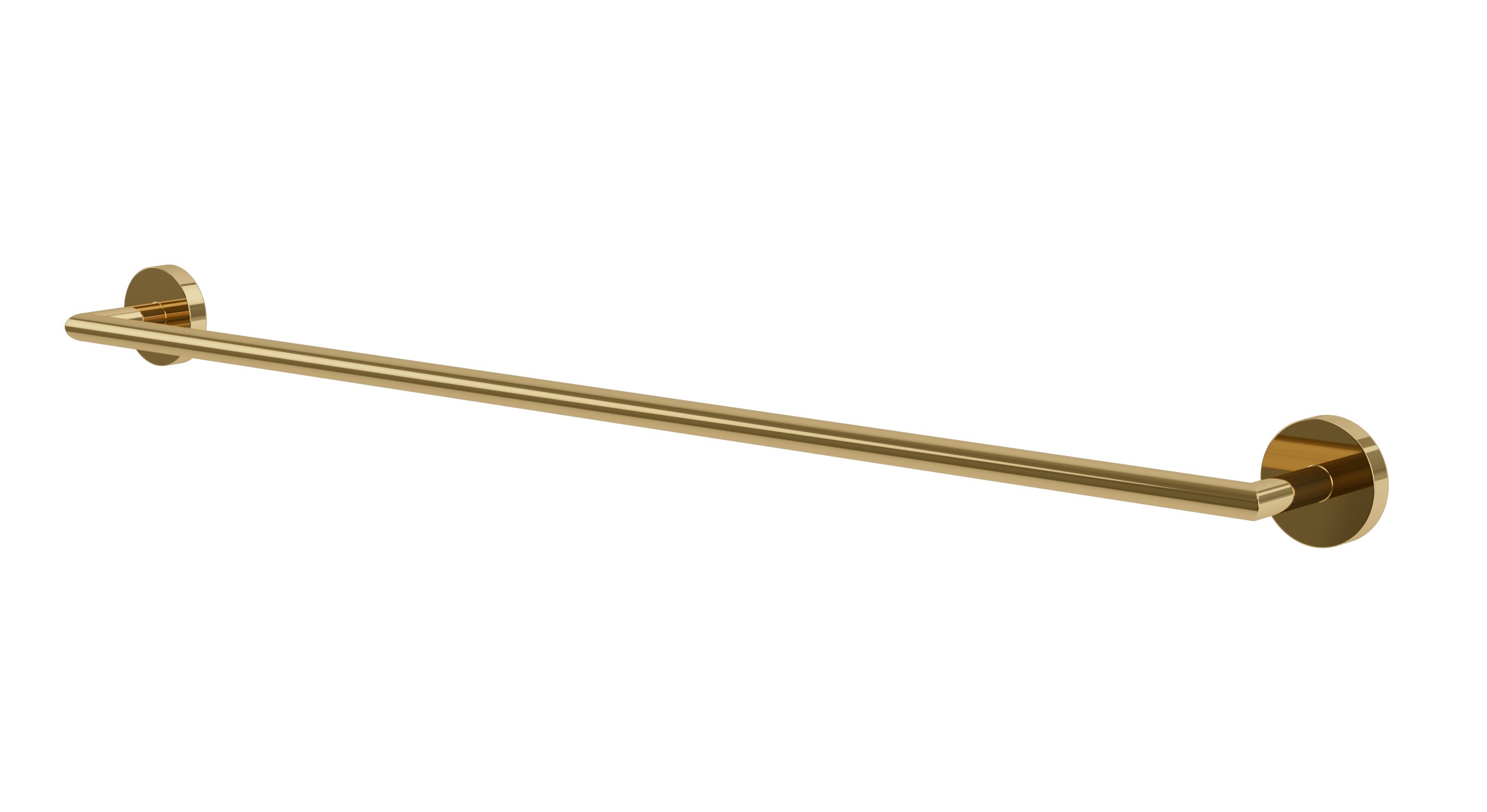 Contour Towel Bar 30" in Polished Brass