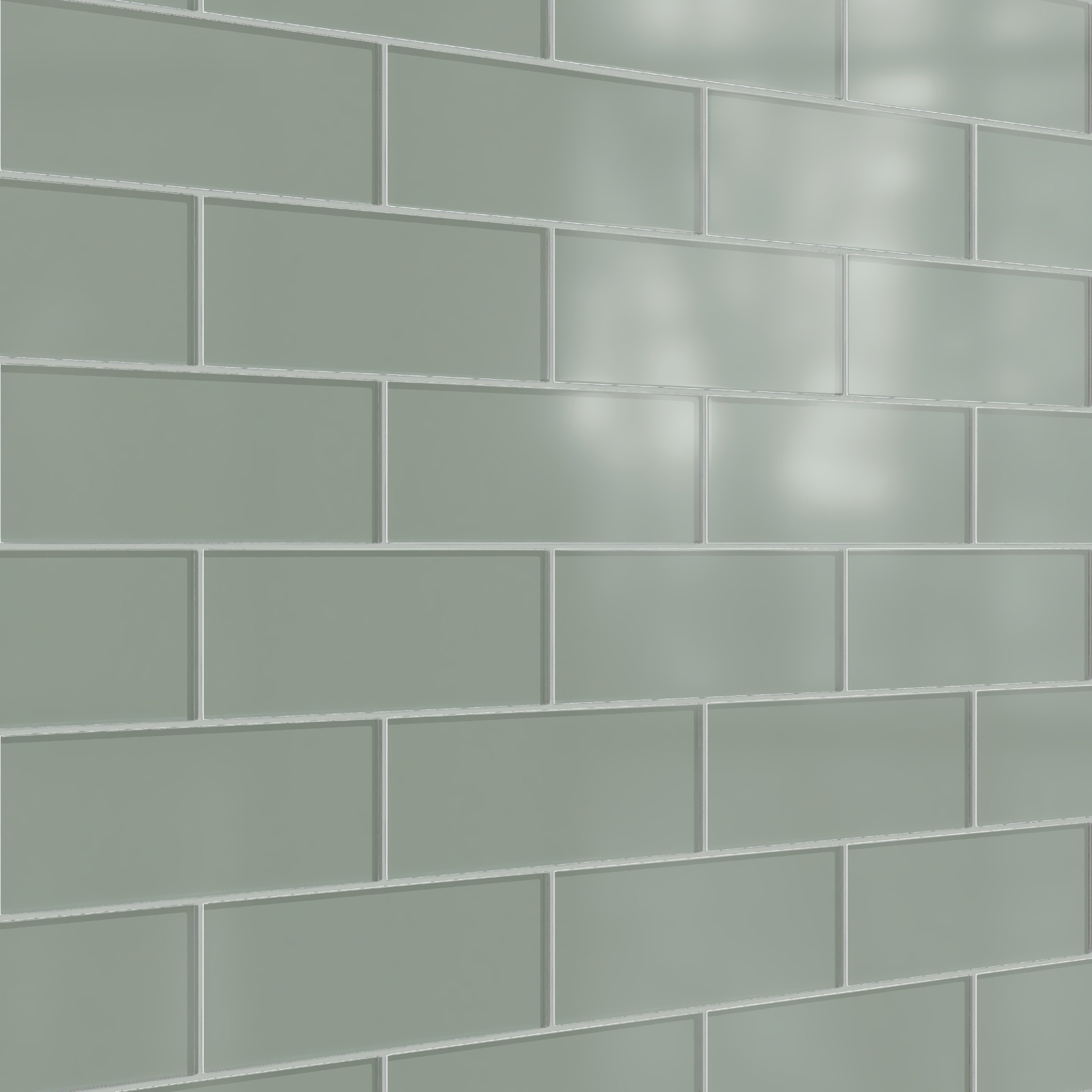 4x12 Glass Tile in Hummingbird Matte