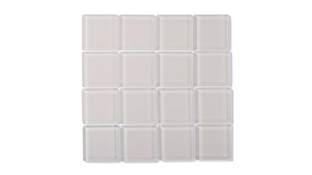 Factory Sale 2x2 Glass Tile in Dove Matte