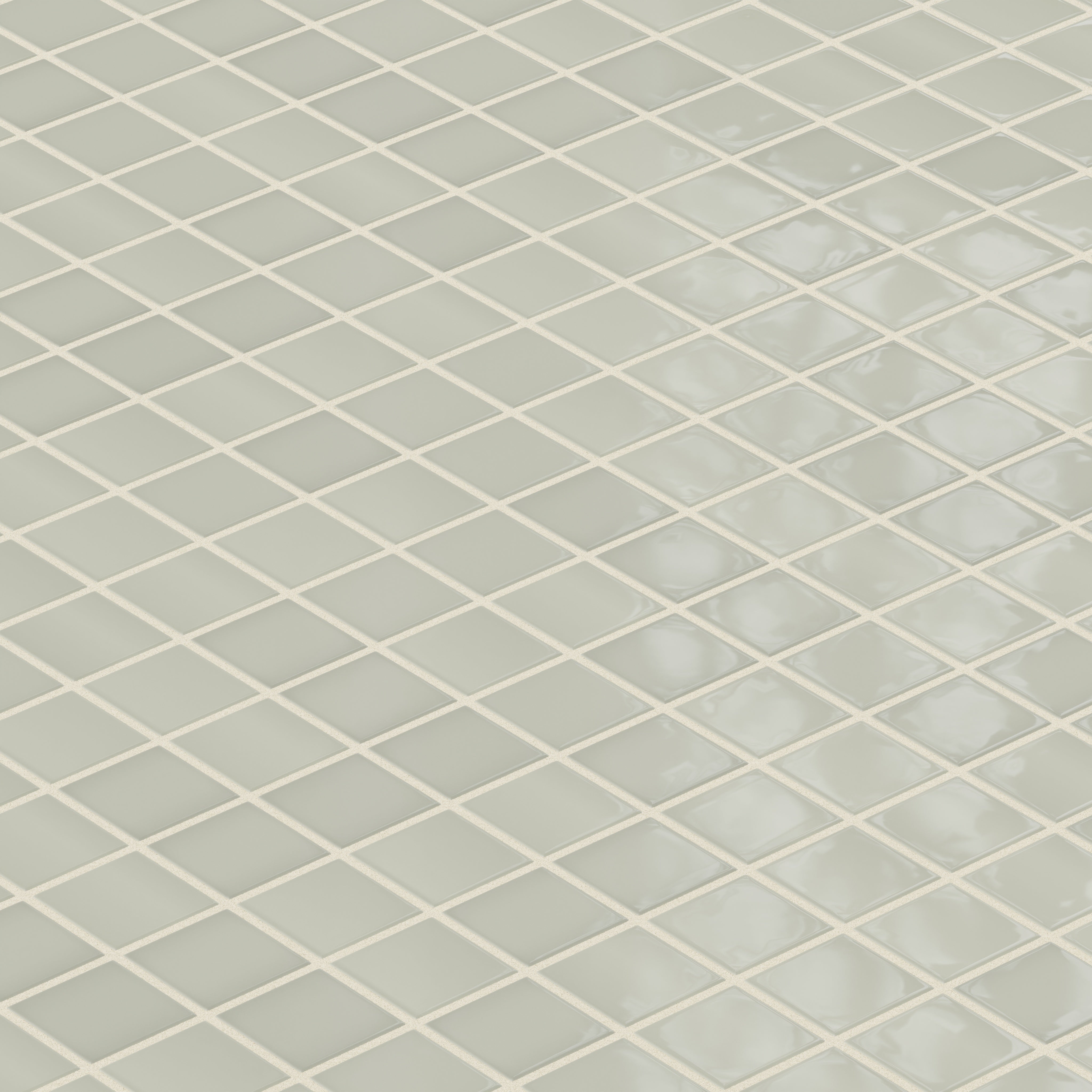 2x2 Straight Set Sheeted Natural Press Ceramic Mosaic Tile in Manzanita Gloss