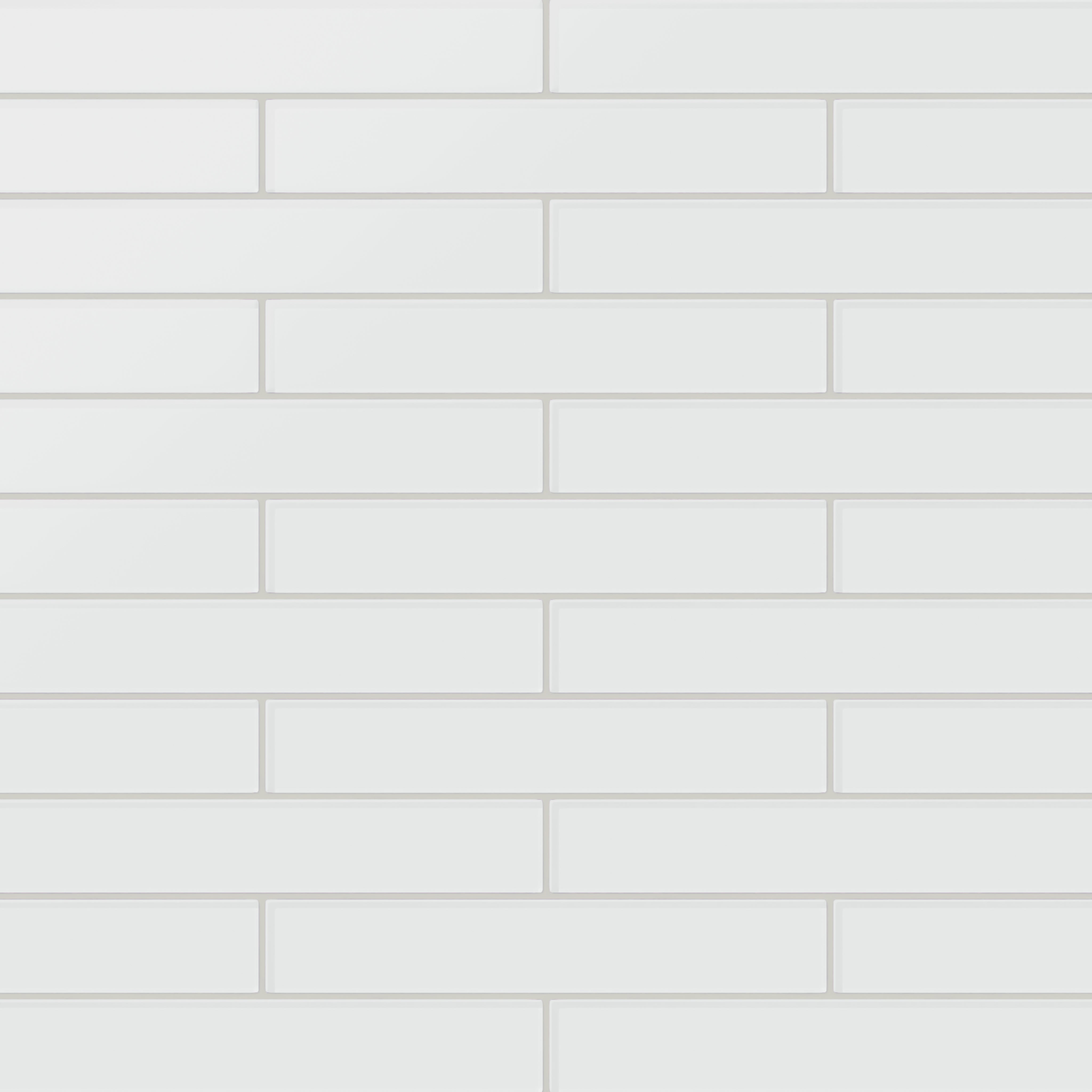 2x12 Glass Tile in Egret Matte