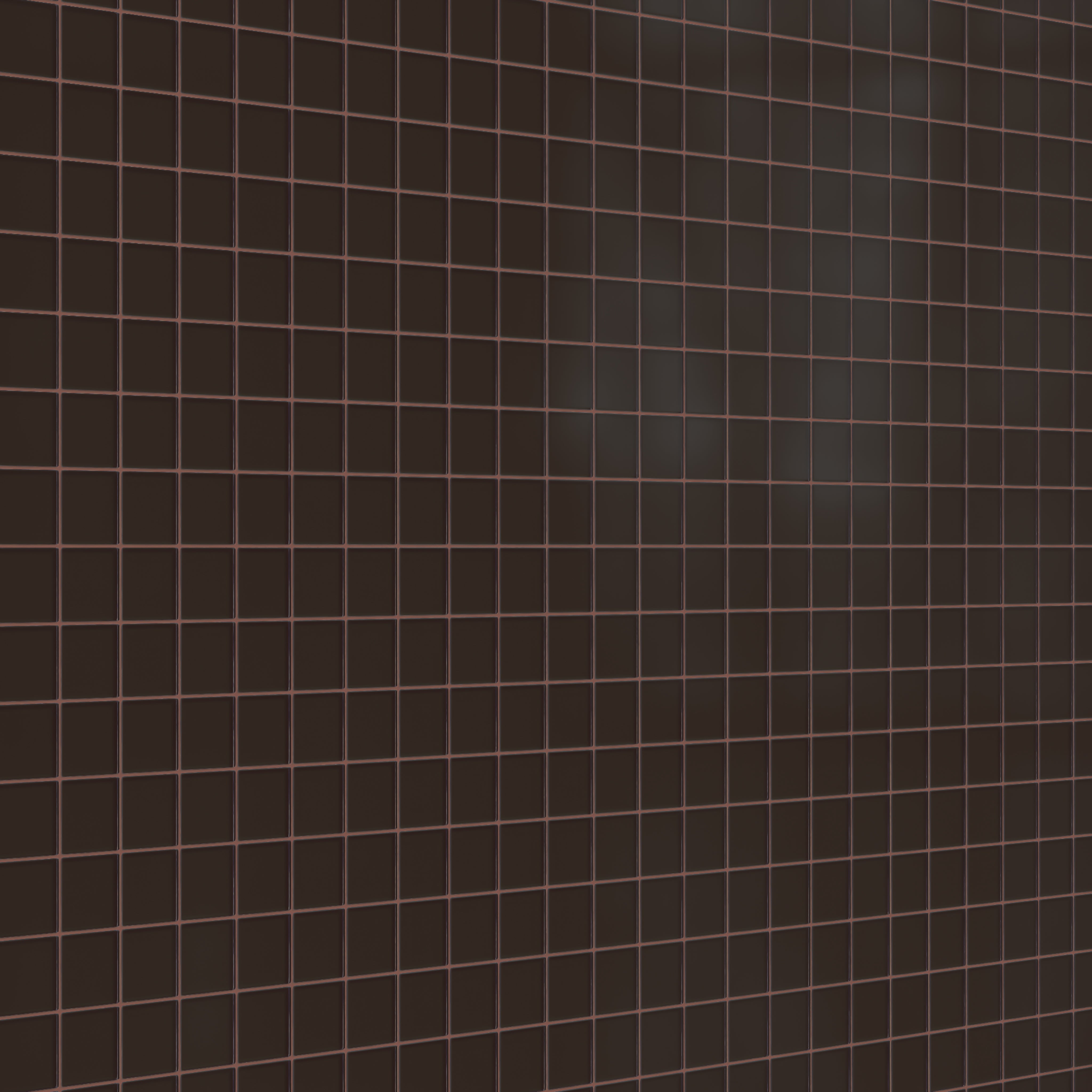 3x3 Straight Set Sheeted Glass Mosaic Tile in Nighthawk Matte