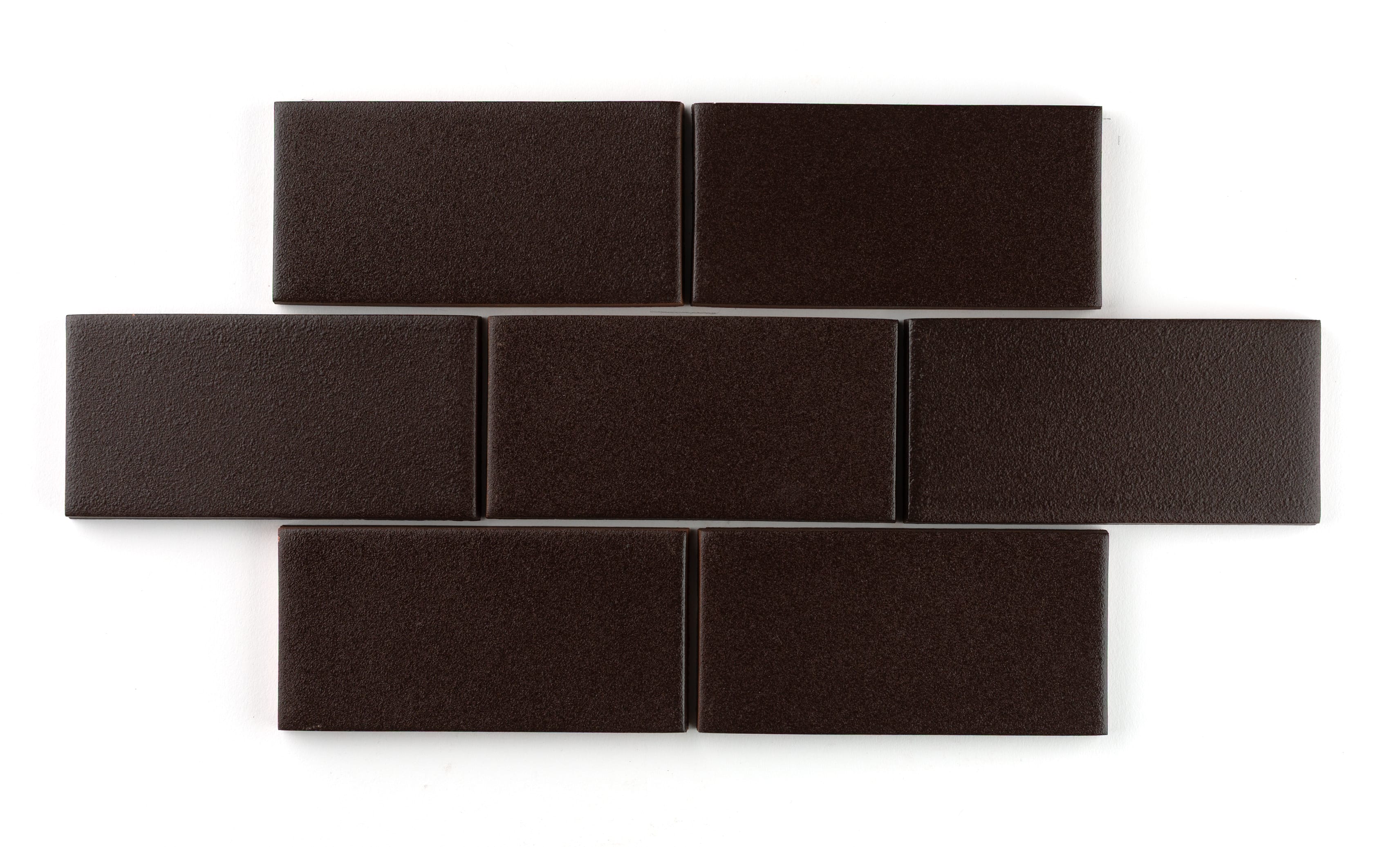 Star & Cross Original Ceramic Tile in Burnt Umber