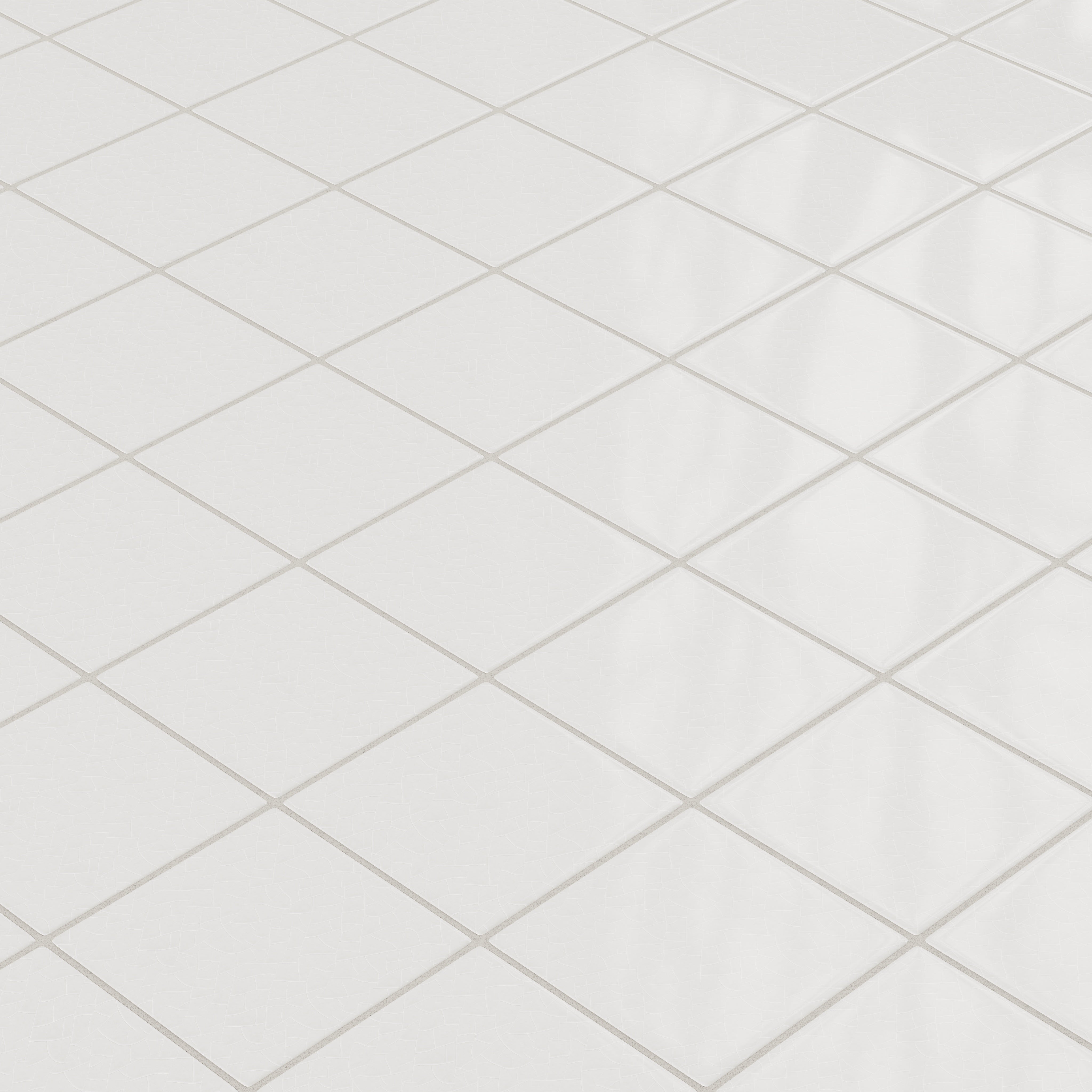 6x6 Original Ceramic Tile in Frost Gloss