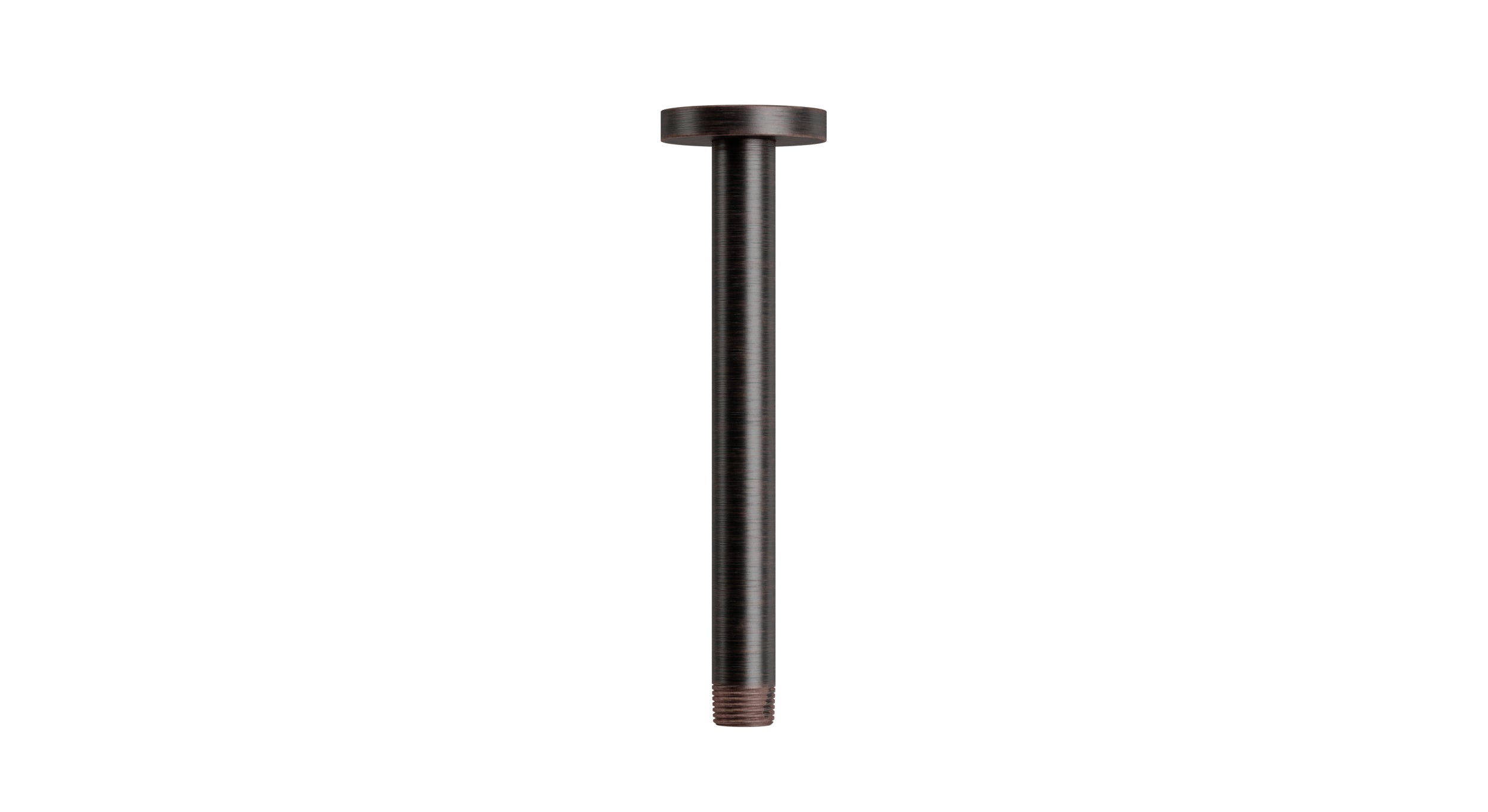 Contour & Foundry 8" Straight Shower Arm with Flange in Antique Bronze