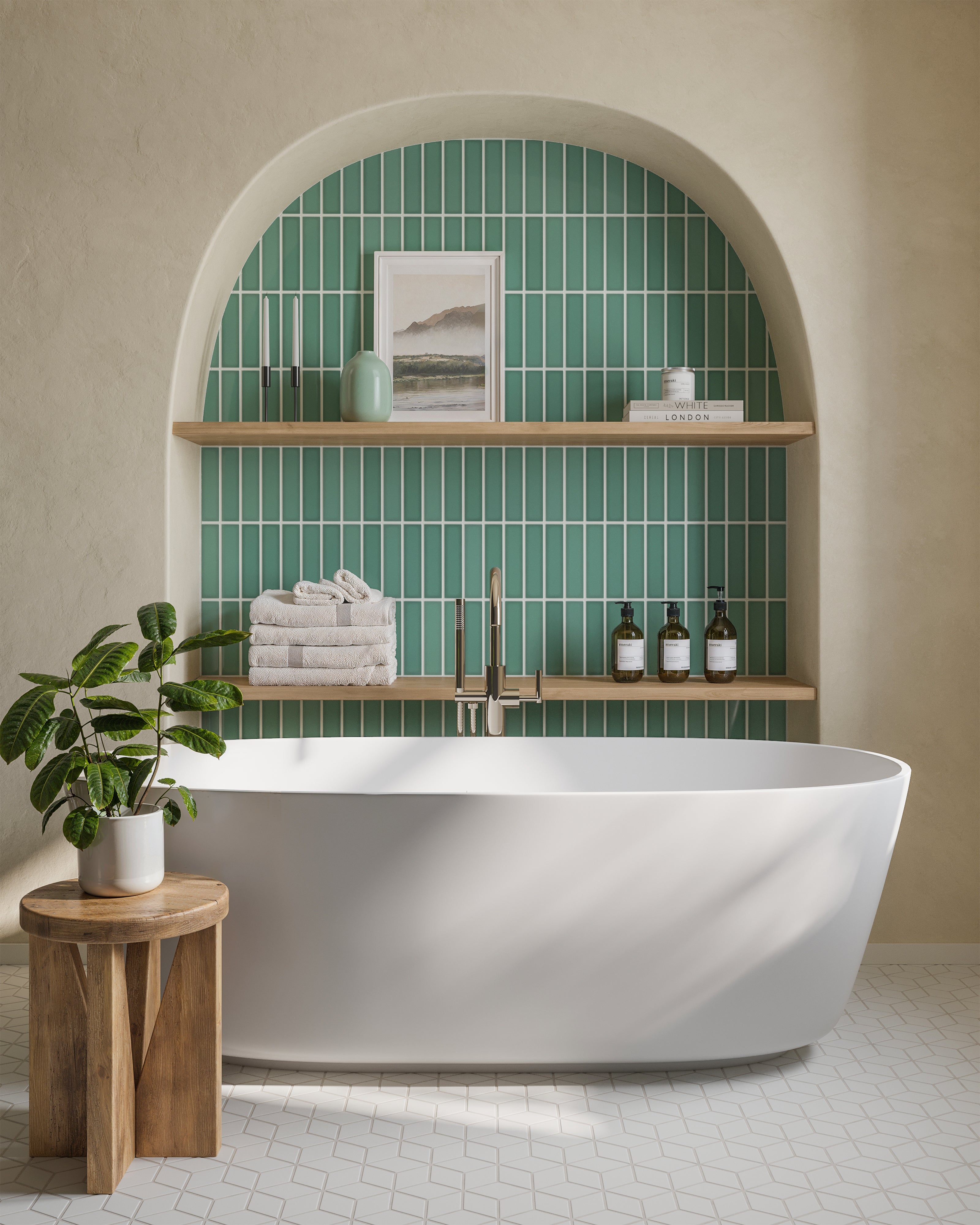 2x8 Original Ceramic Tile in Amalfi Coast Gloss