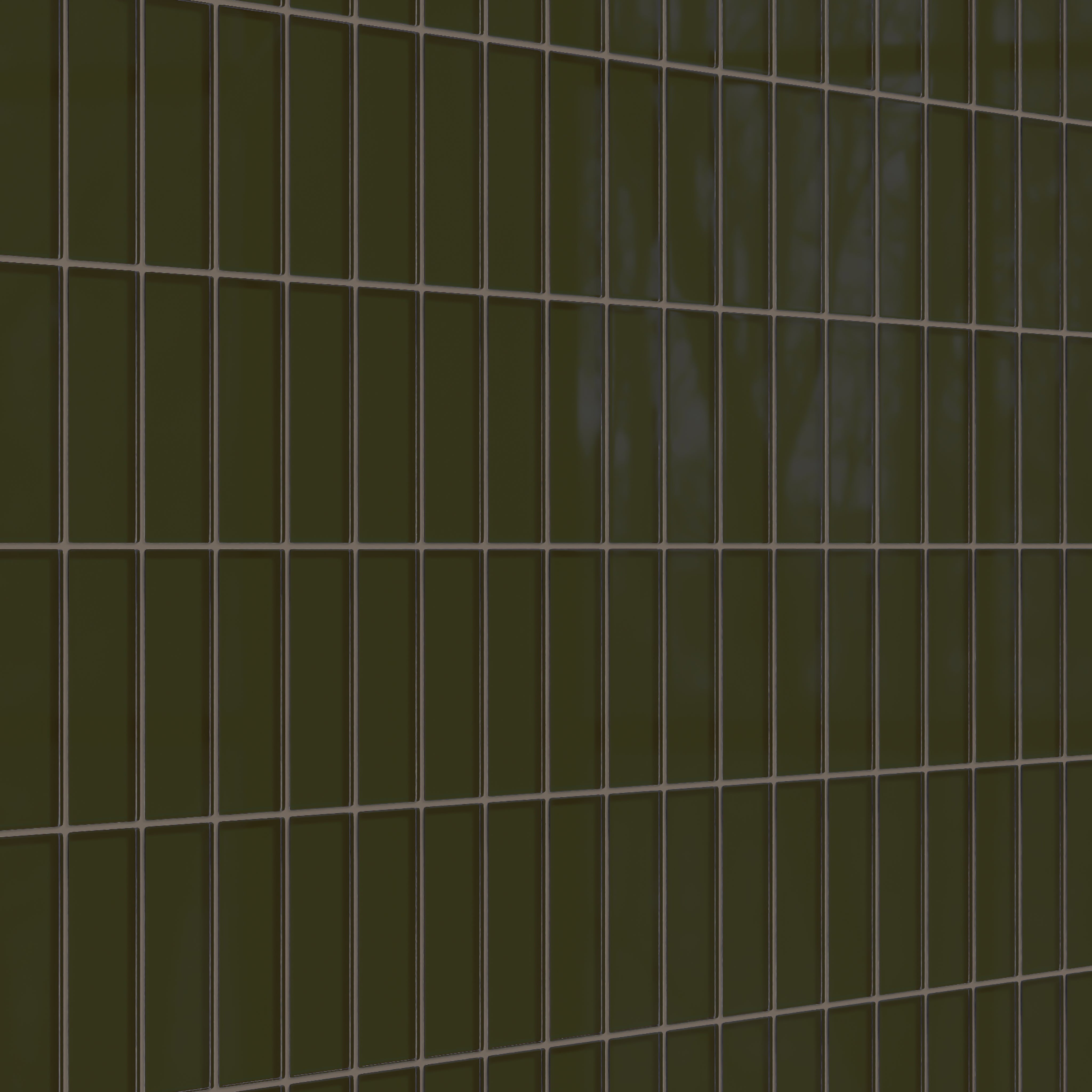 2x6 Glass Tile in Catbird Gloss