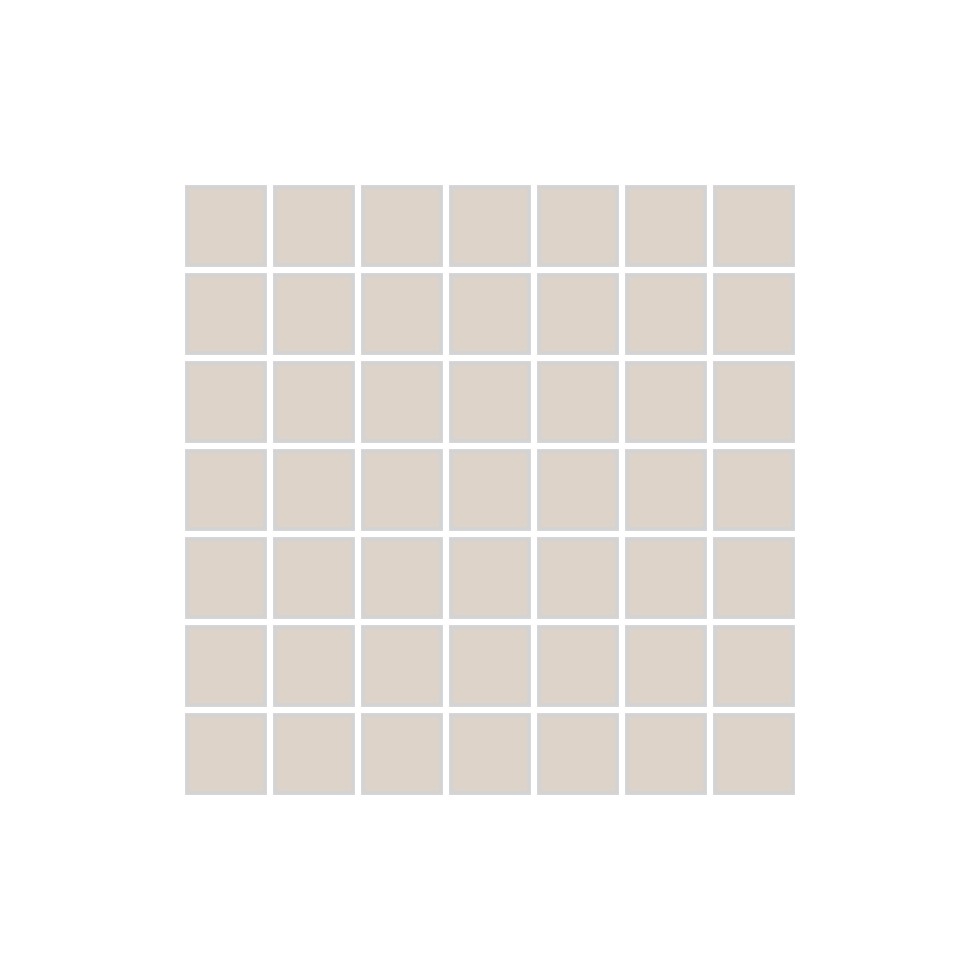 1x1 Straight Set Sheeted Original Ceramic Mosaic Tile in Sand Dune Matte