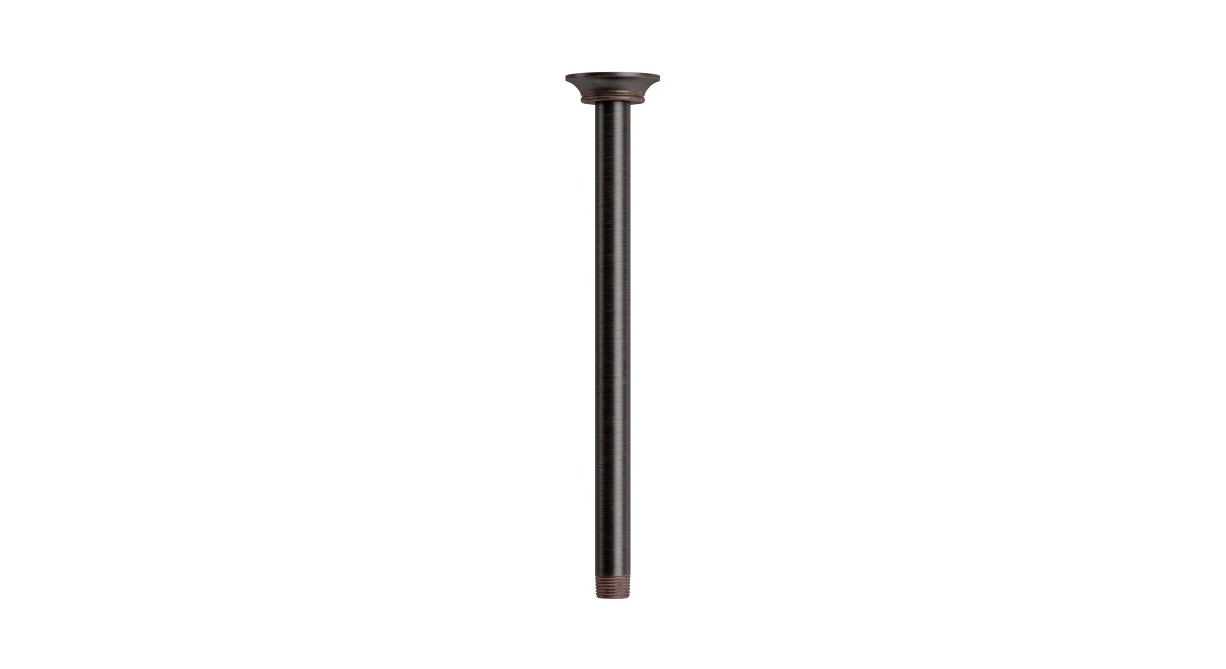 Emerson 12" Straight Shower Arm with Flange in Antique Bronze
