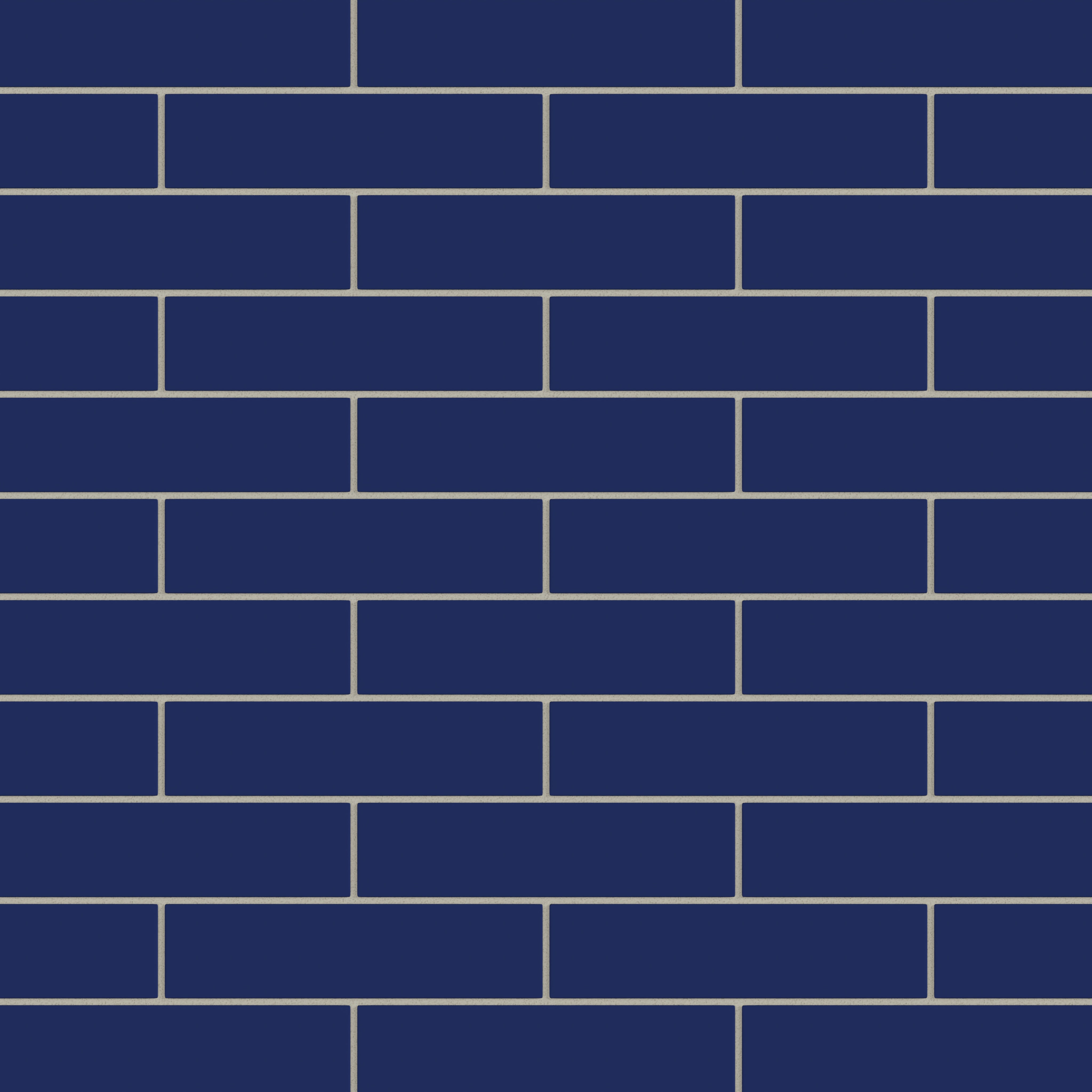 2x8 Natural Press Ceramic Tile in Ultramarine Matte