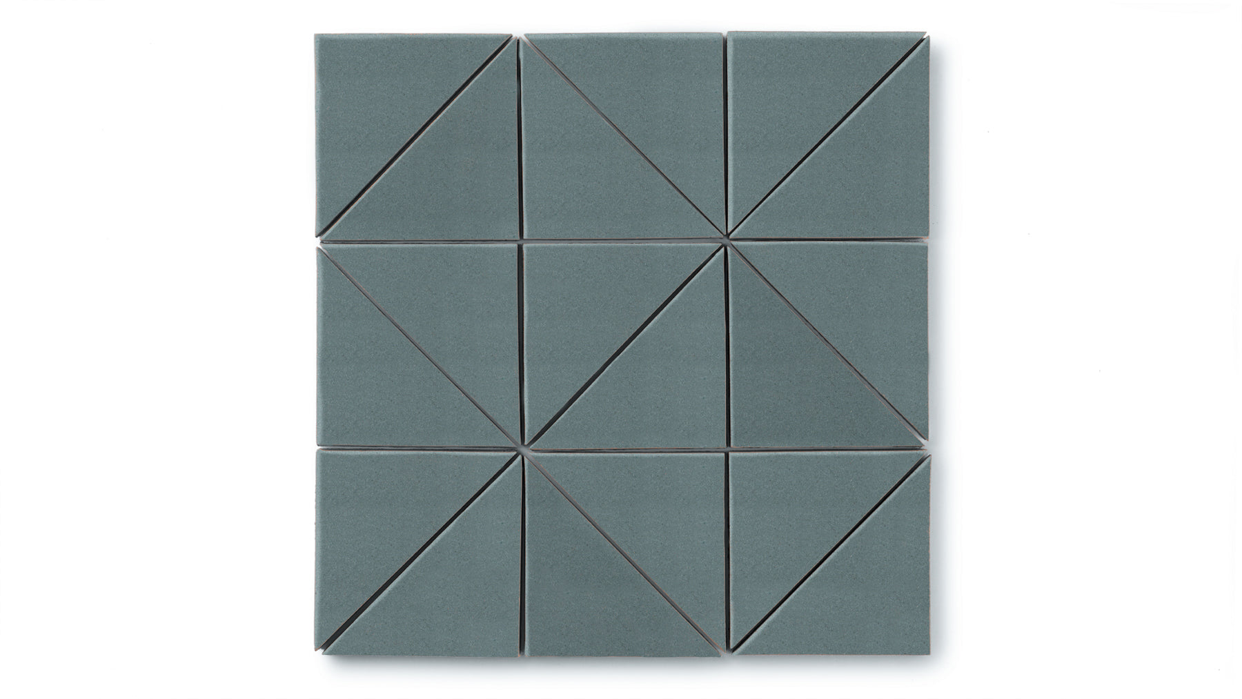4" Triangle Original Ceramic Tile in Flagstone Matte