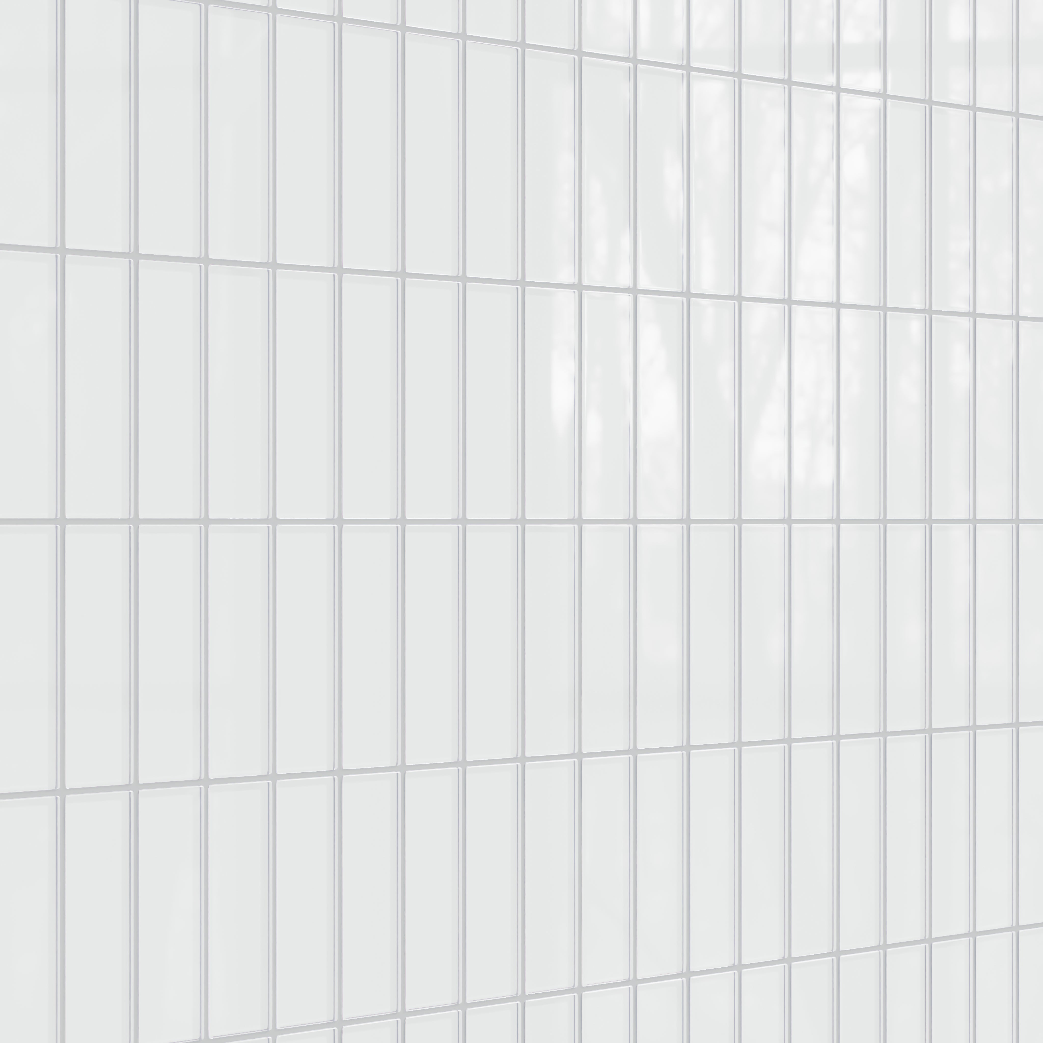 2x6 Glass Tile in Egret Gloss