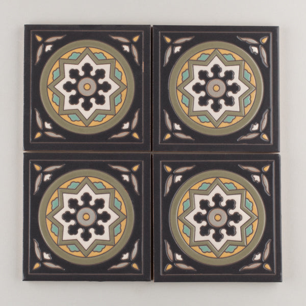 6x6 Handpainted Tile Old California #1 in Neutral Motif