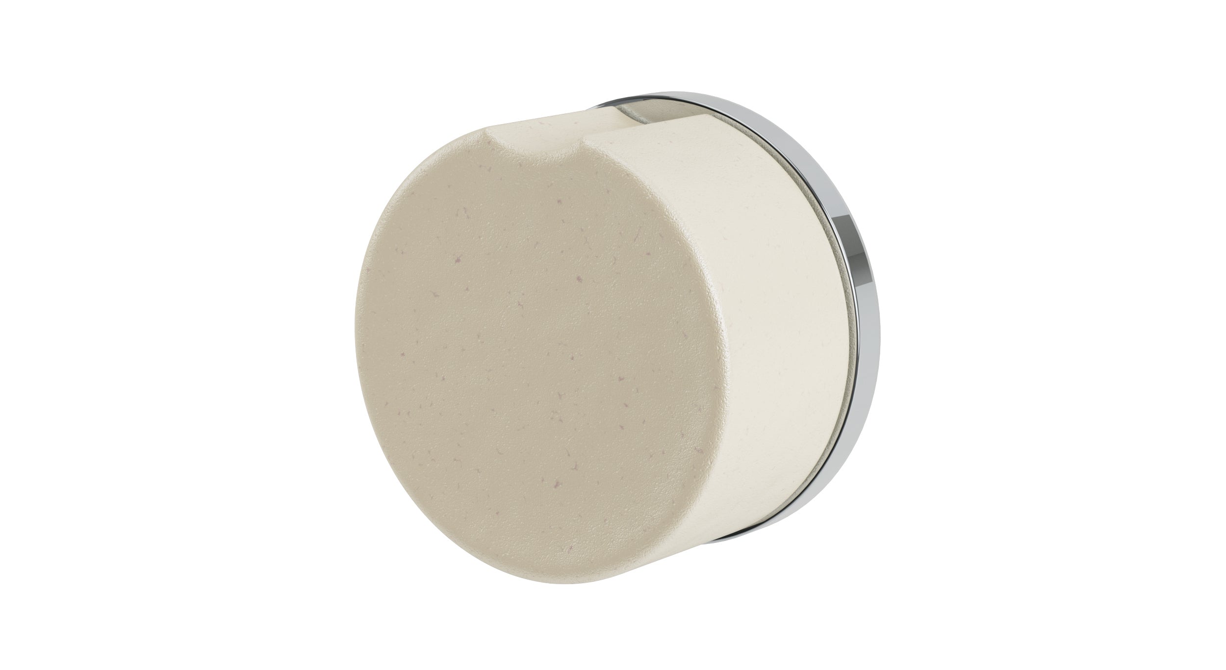 Foundry One Handle Wall Mount Diverter/Volume Control Shower Trim with Groove Ceramic Knob Handle in Polished Chrome