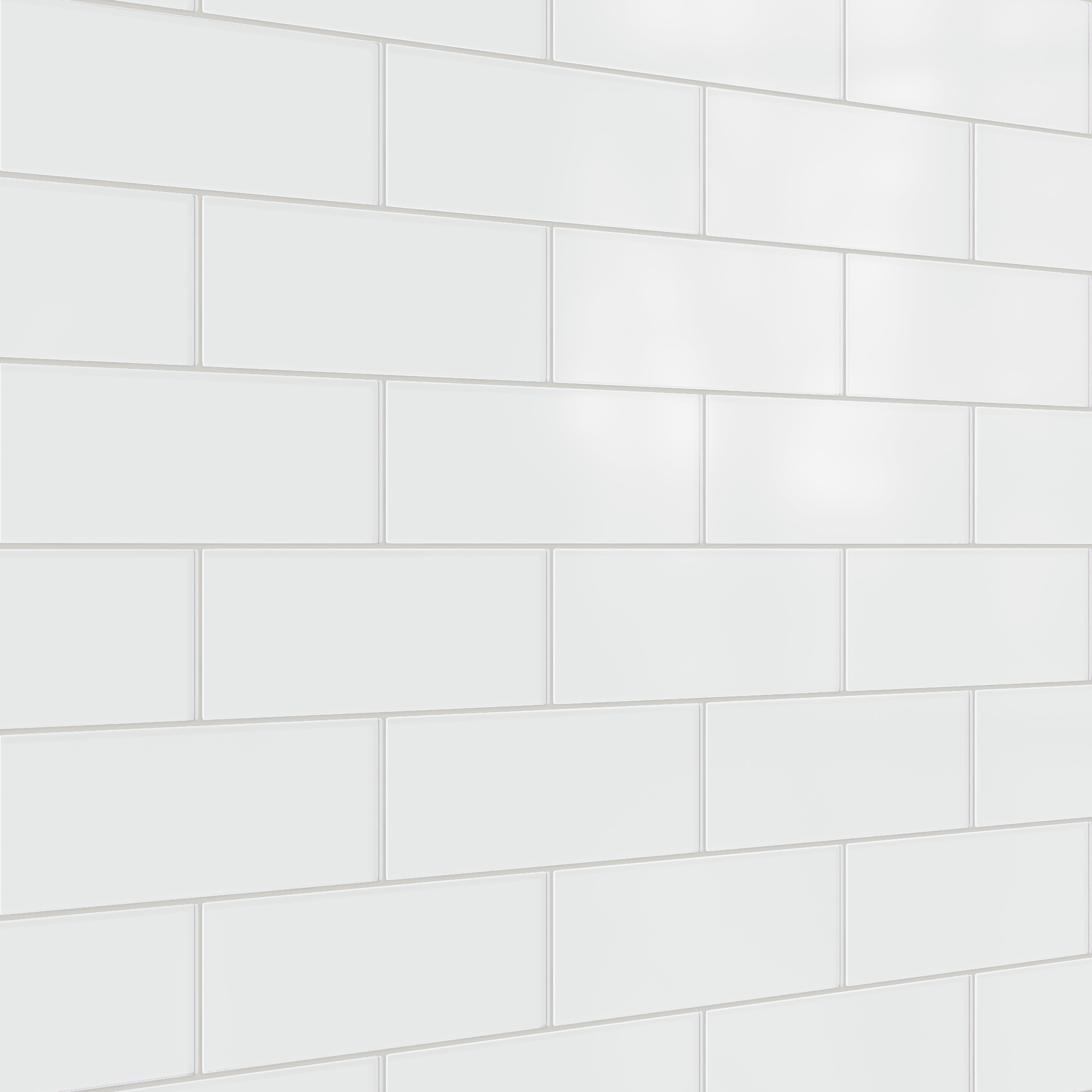 4x12 Glass Tile in Egret Matte