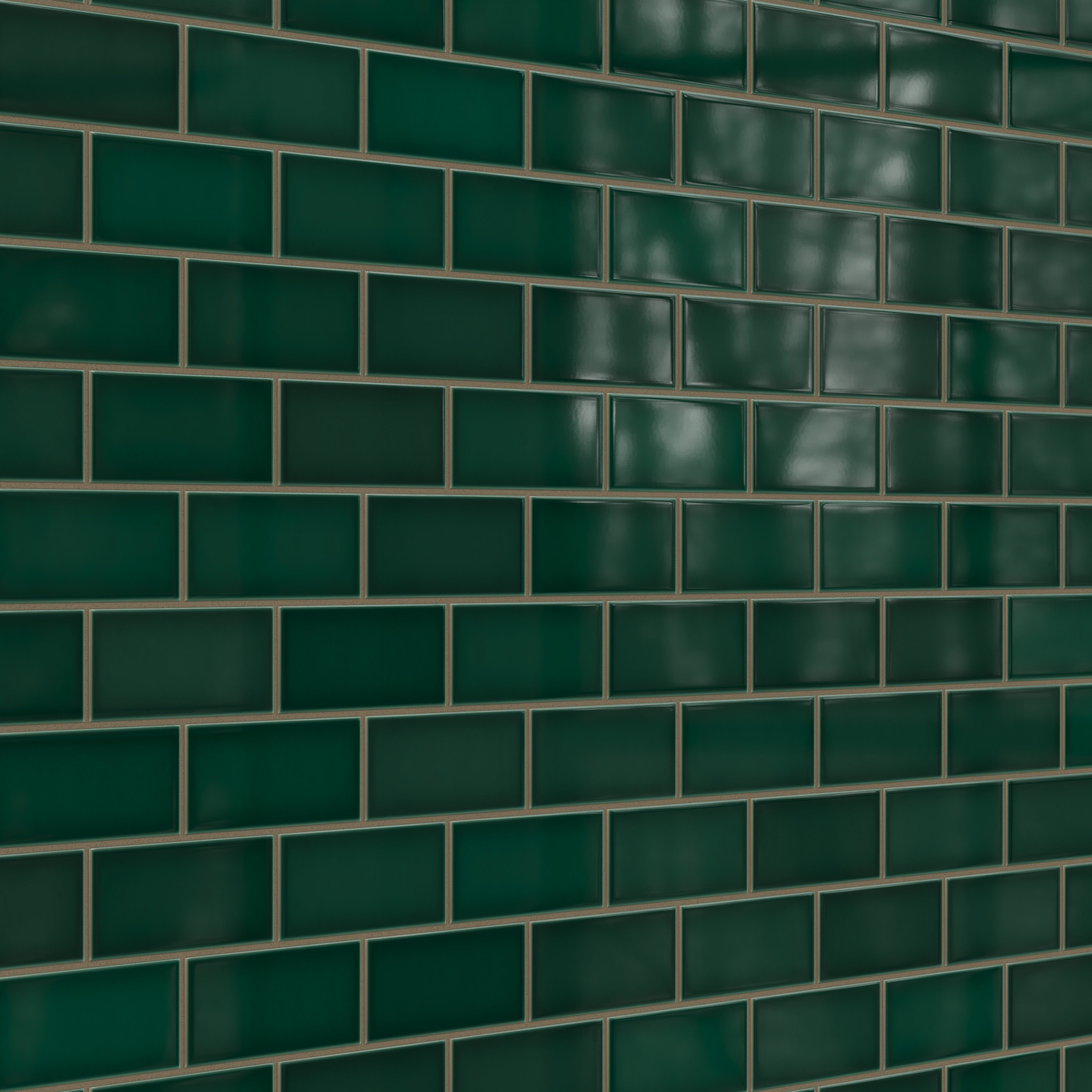 3x6 Original Ceramic Tile in Evergreen Gloss