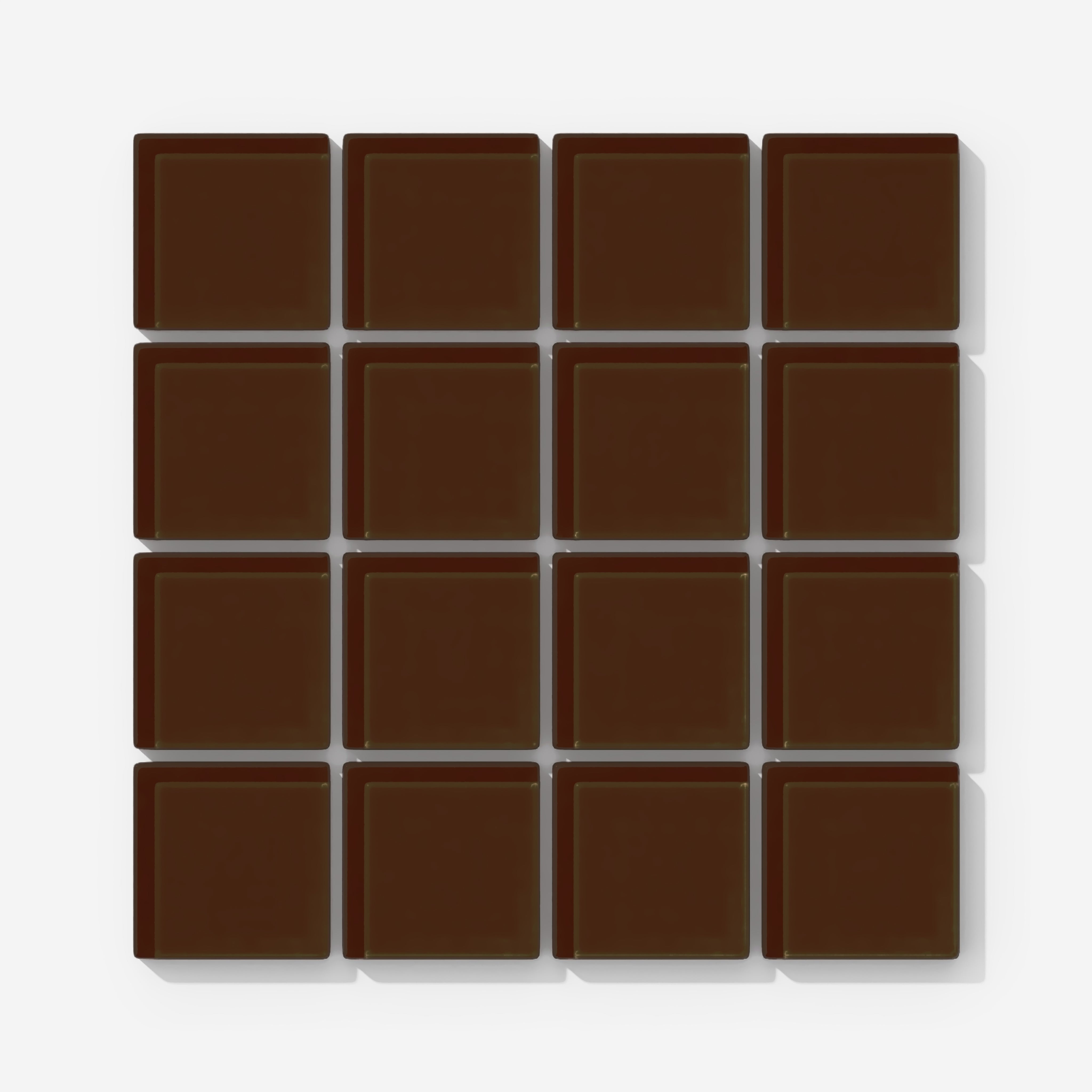 2x2 Straight Set Sheeted Glass Mosaic Tile in Thrasher Gloss