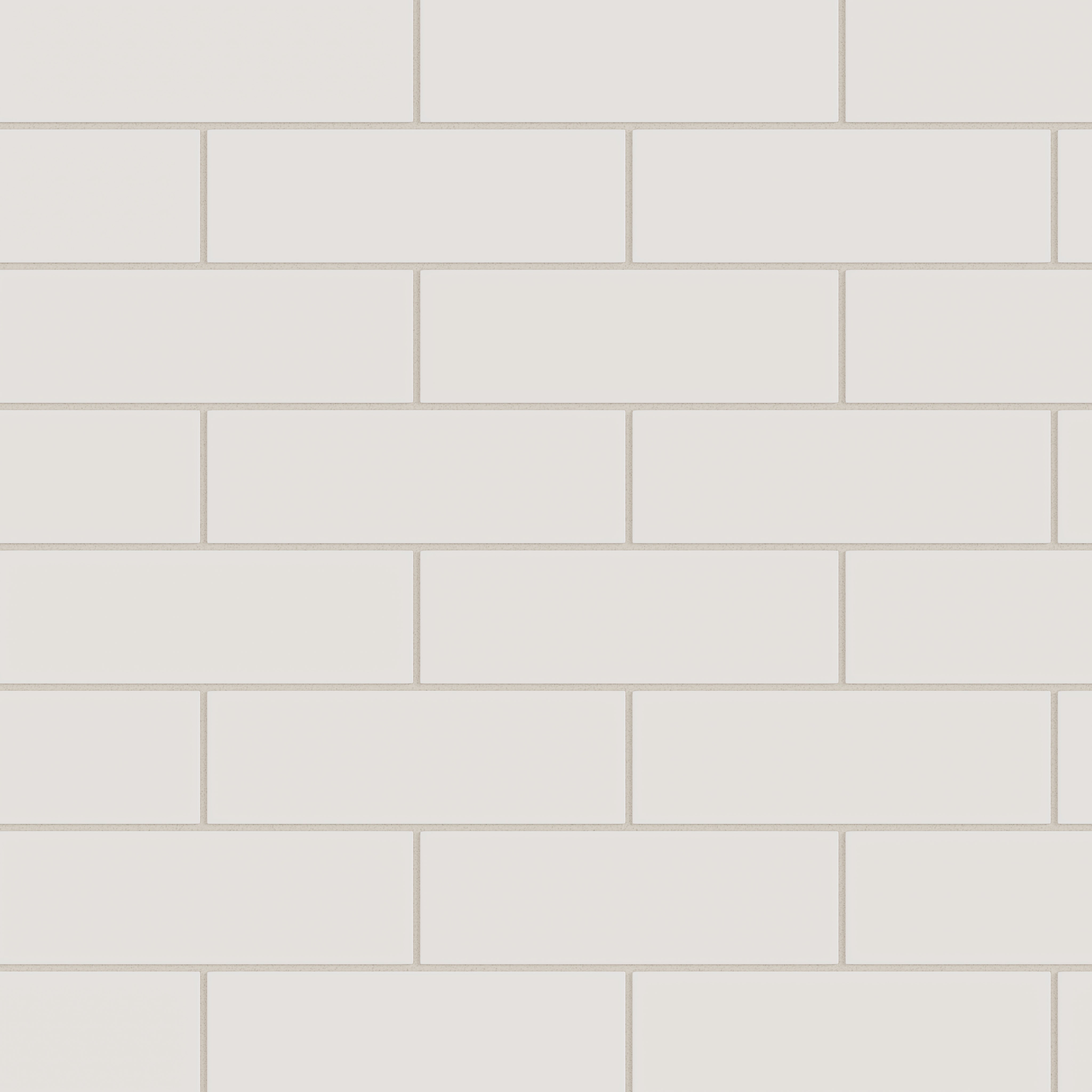 3x9 Natural Press Ceramic Tile in Pearl Matte