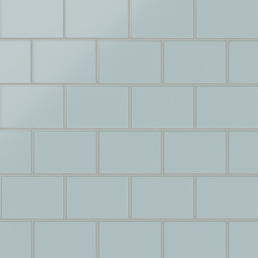 4x6 Glass Tile in Great Blue Heron Matte
