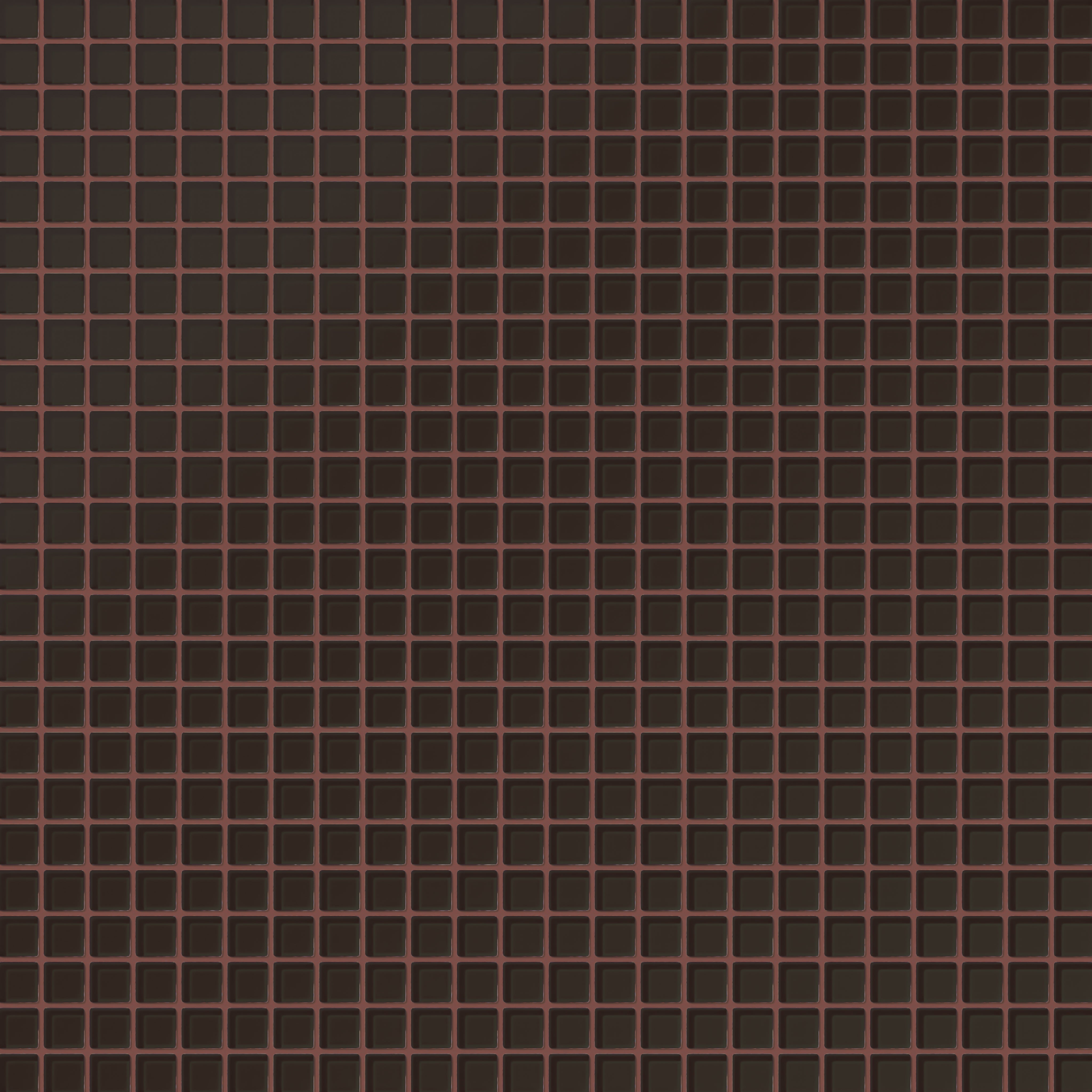 1x1 Straight Set Sheeted Glass Mosaic Tile in Nighthawk Matte