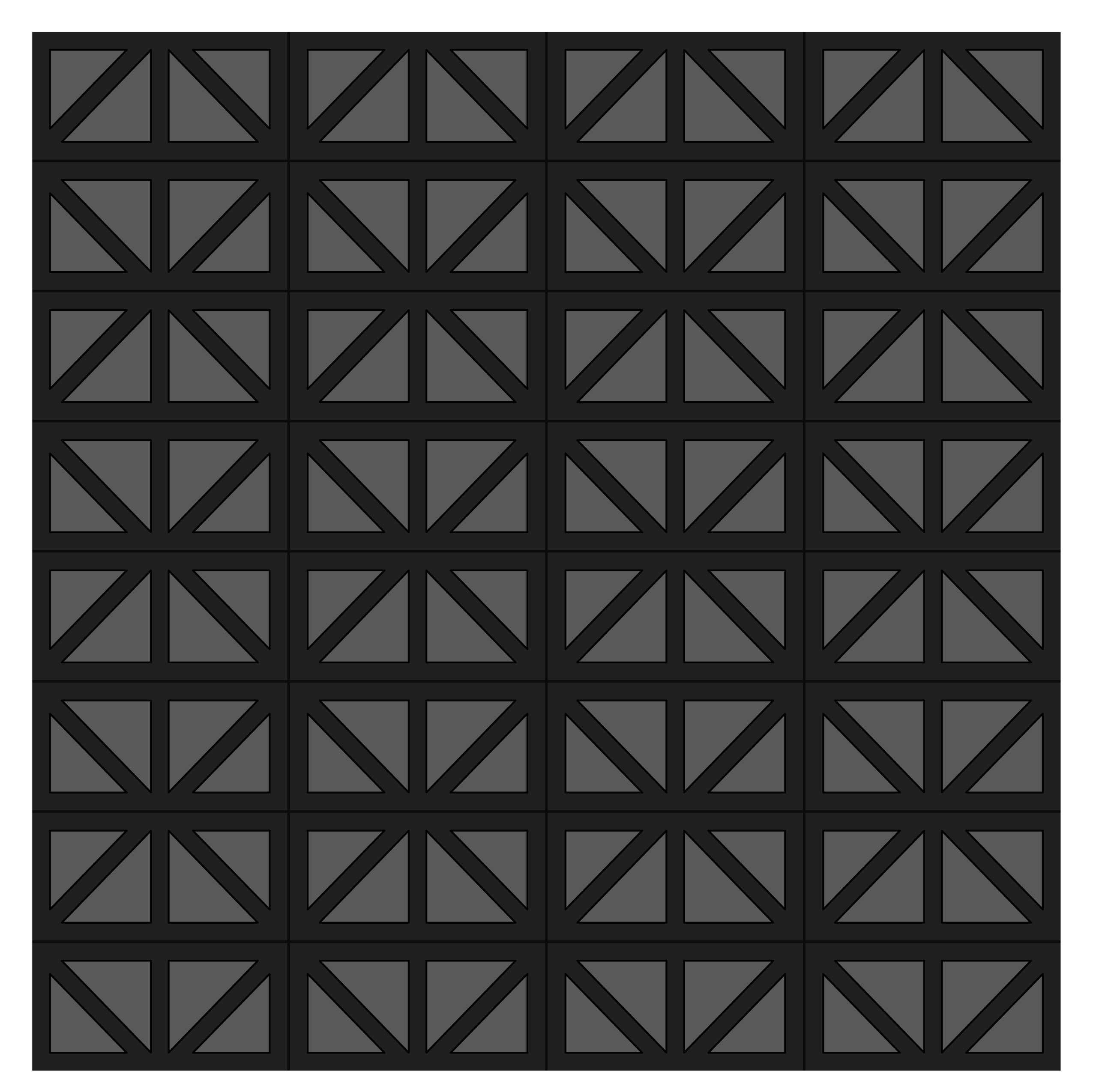 6x12 Handpainted Tile New York in Black Motif