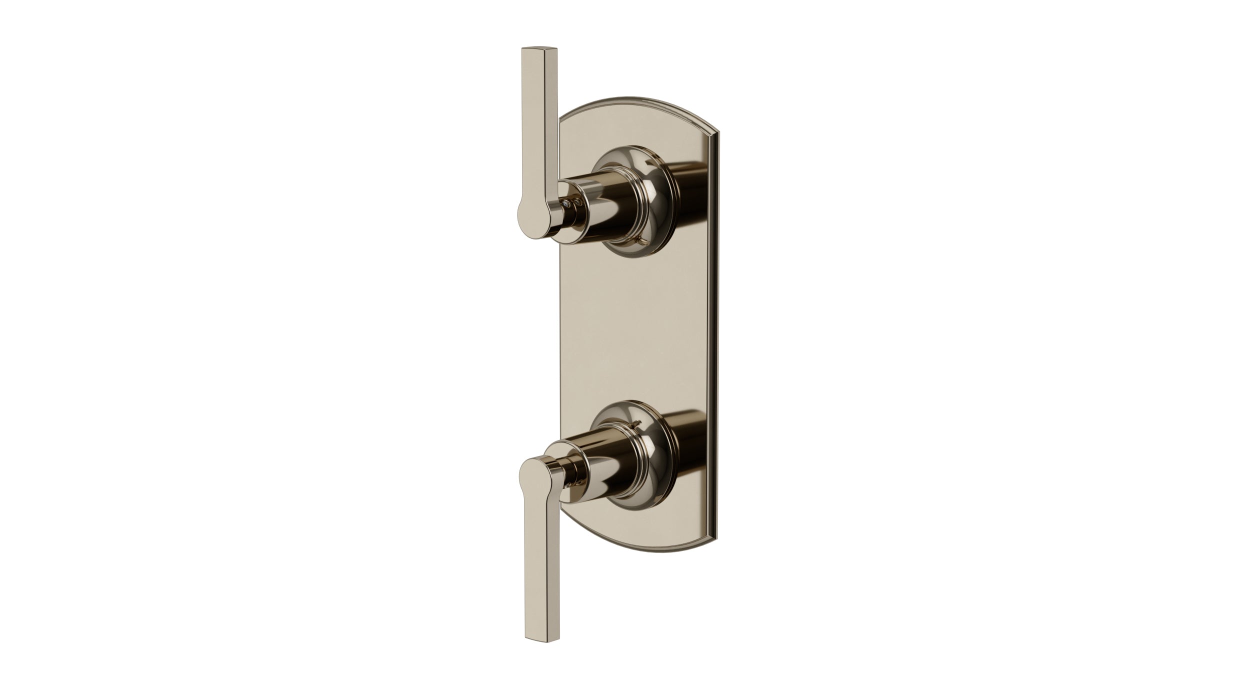 Emerson Two Handle Wall Mount Shower Trim with Classic Lever Handles