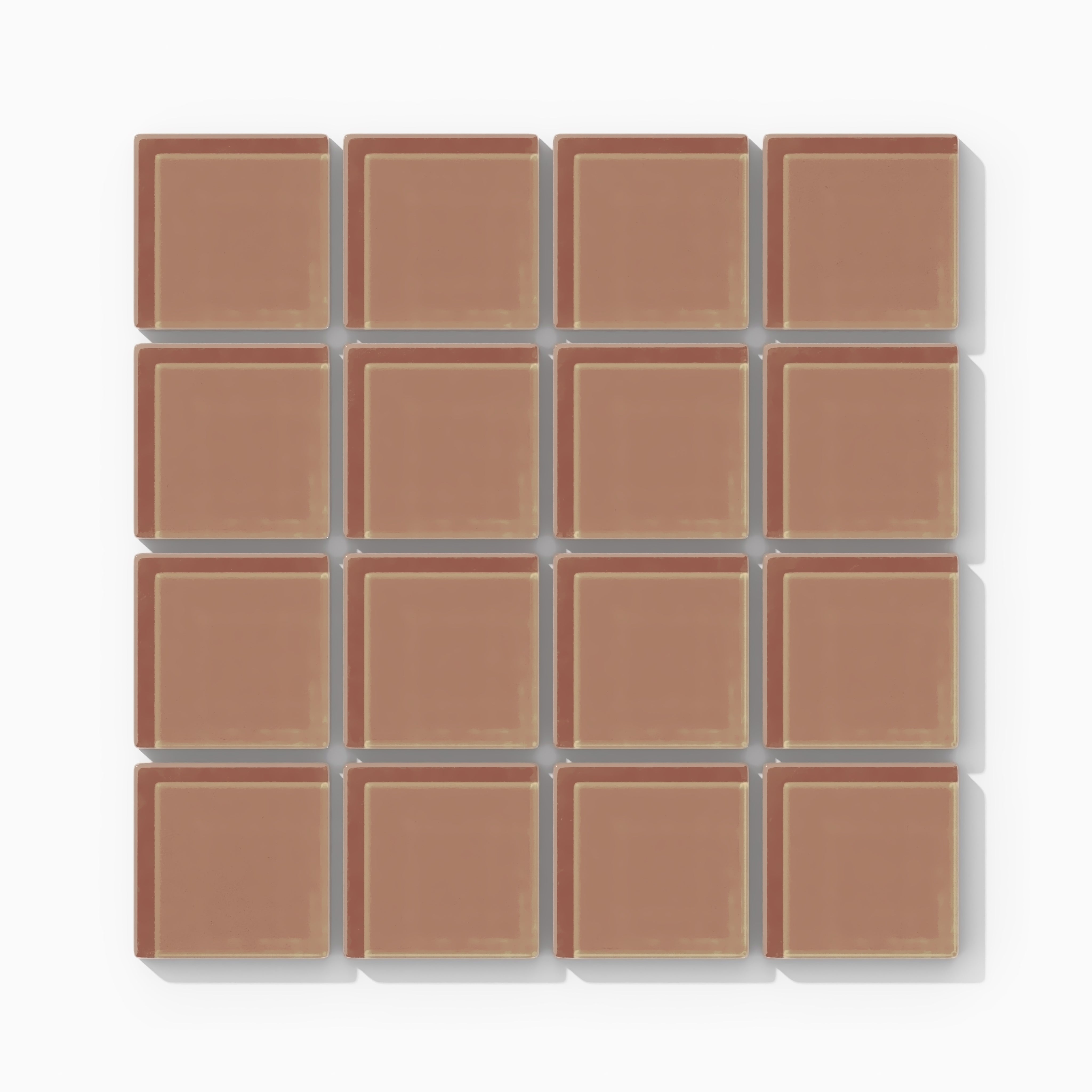 2x2 Straight Set Sheeted Glass Mosaic Tile in Sora Gloss