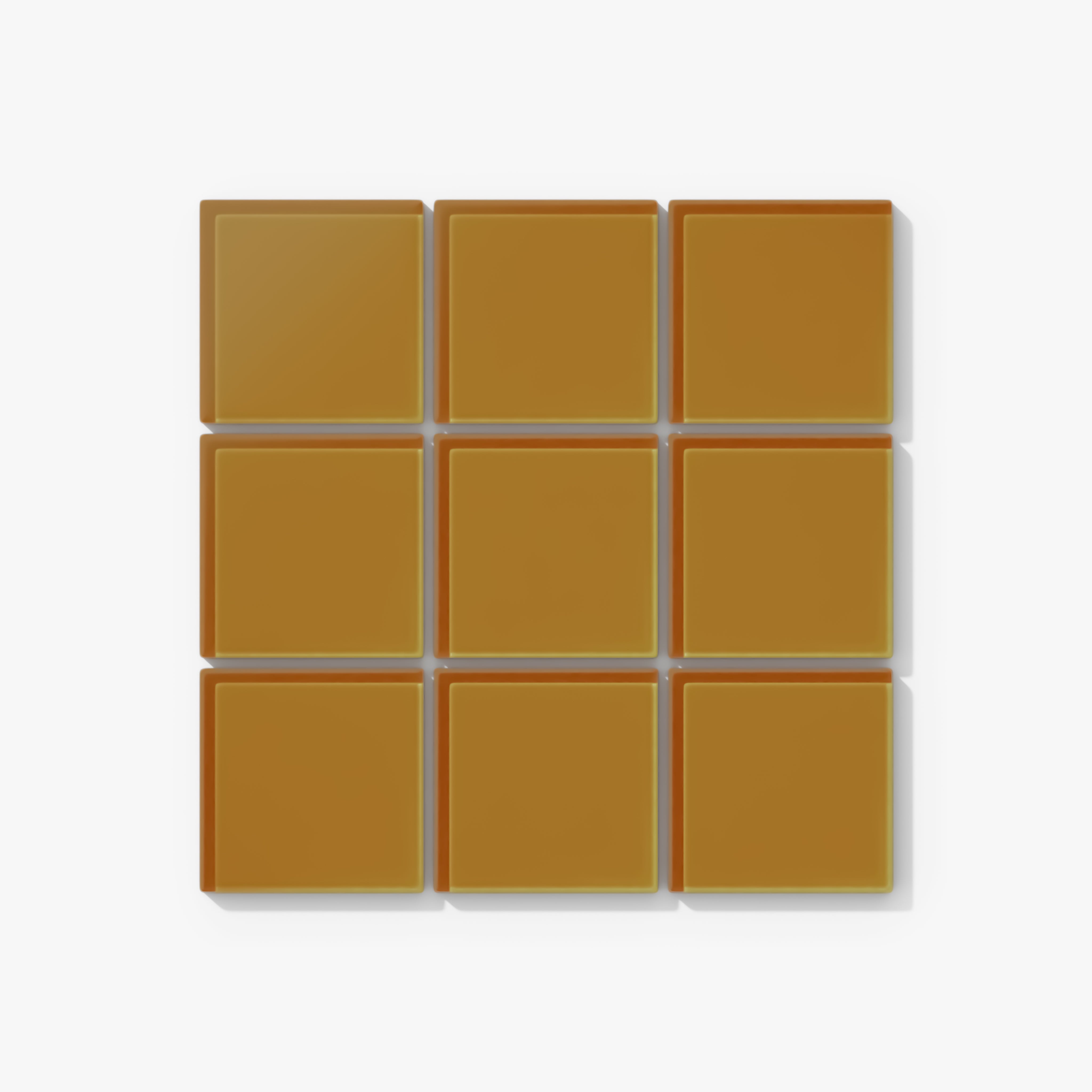 3x3 Straight Set Sheeted Glass Mosaic Tile in Falcon Matte