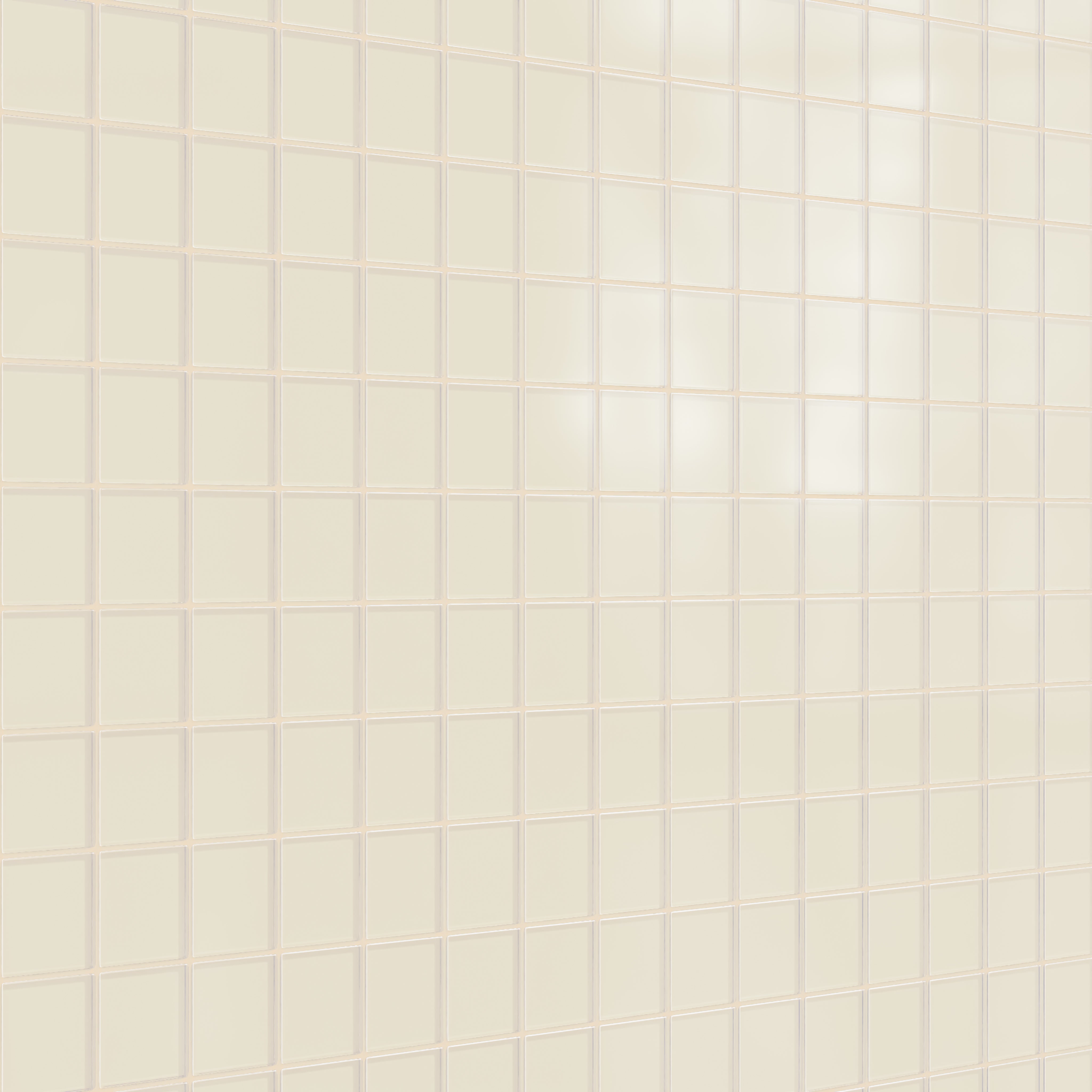 3x3 Straight Set Sheeted Glass Mosaic Tile in Sparrow Matte