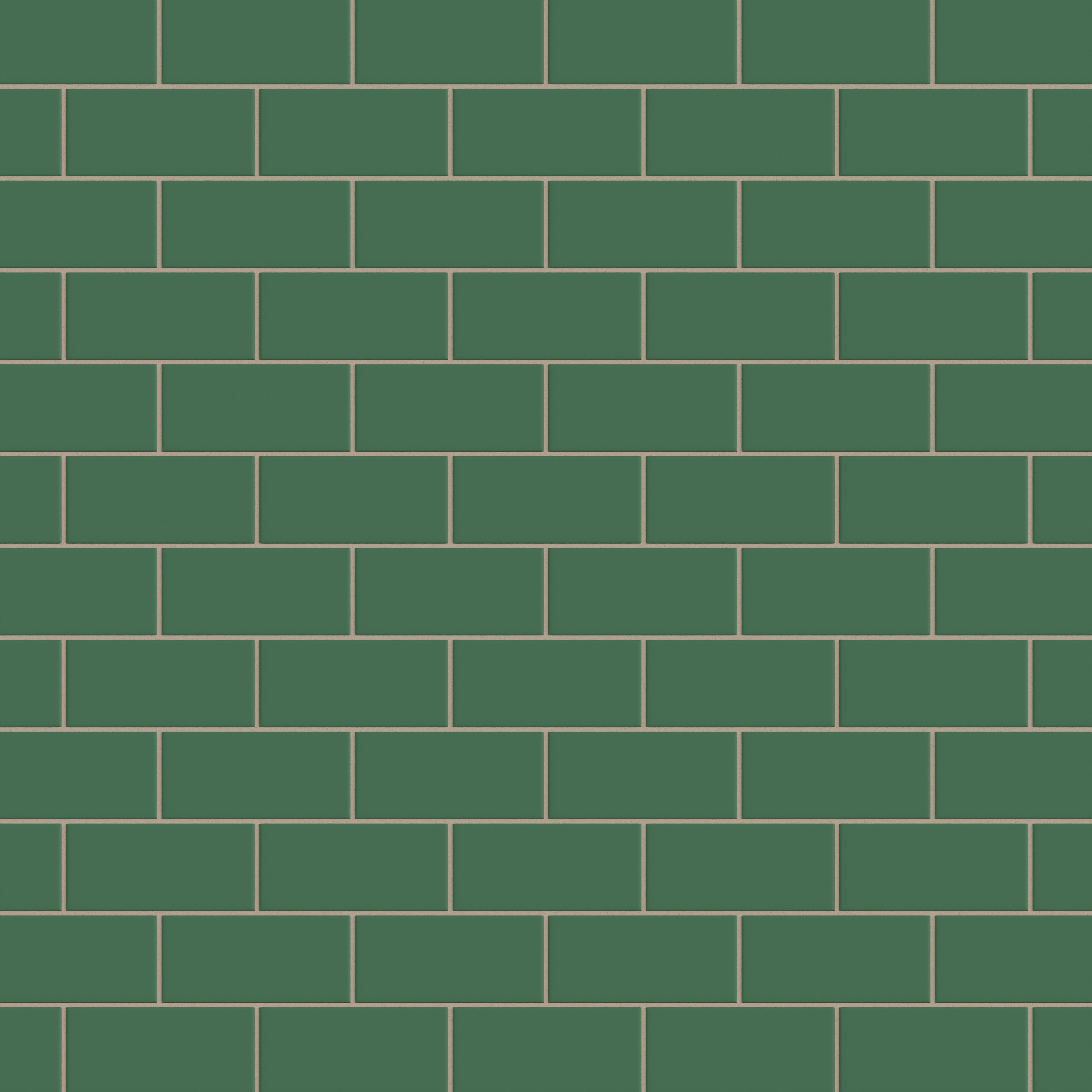 3x6 Natural Press Ceramic Tile in Viridian Matte
