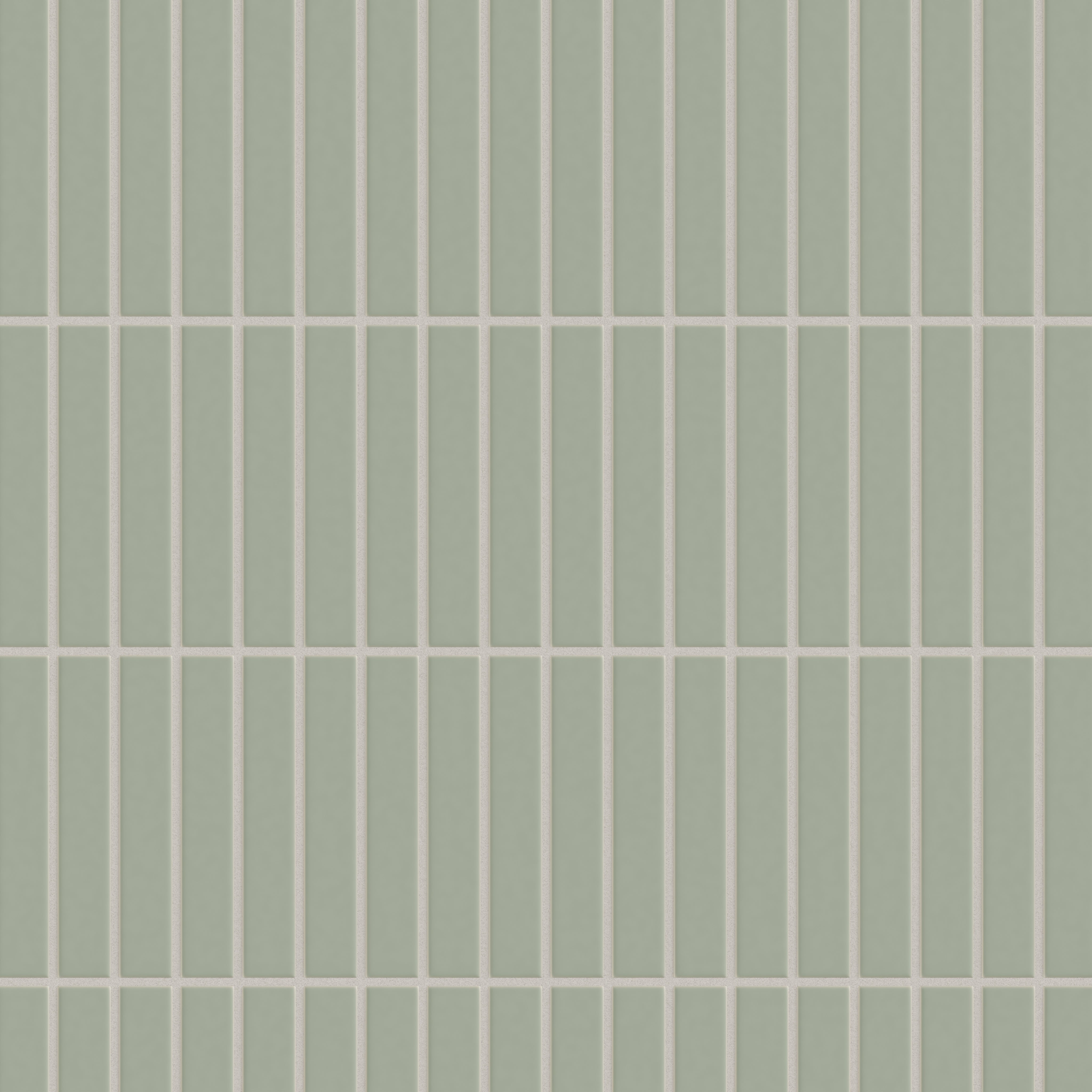 1x6 Straight Set Sheeted Original Ceramic Mosaic Tile in Rosemary Matte
