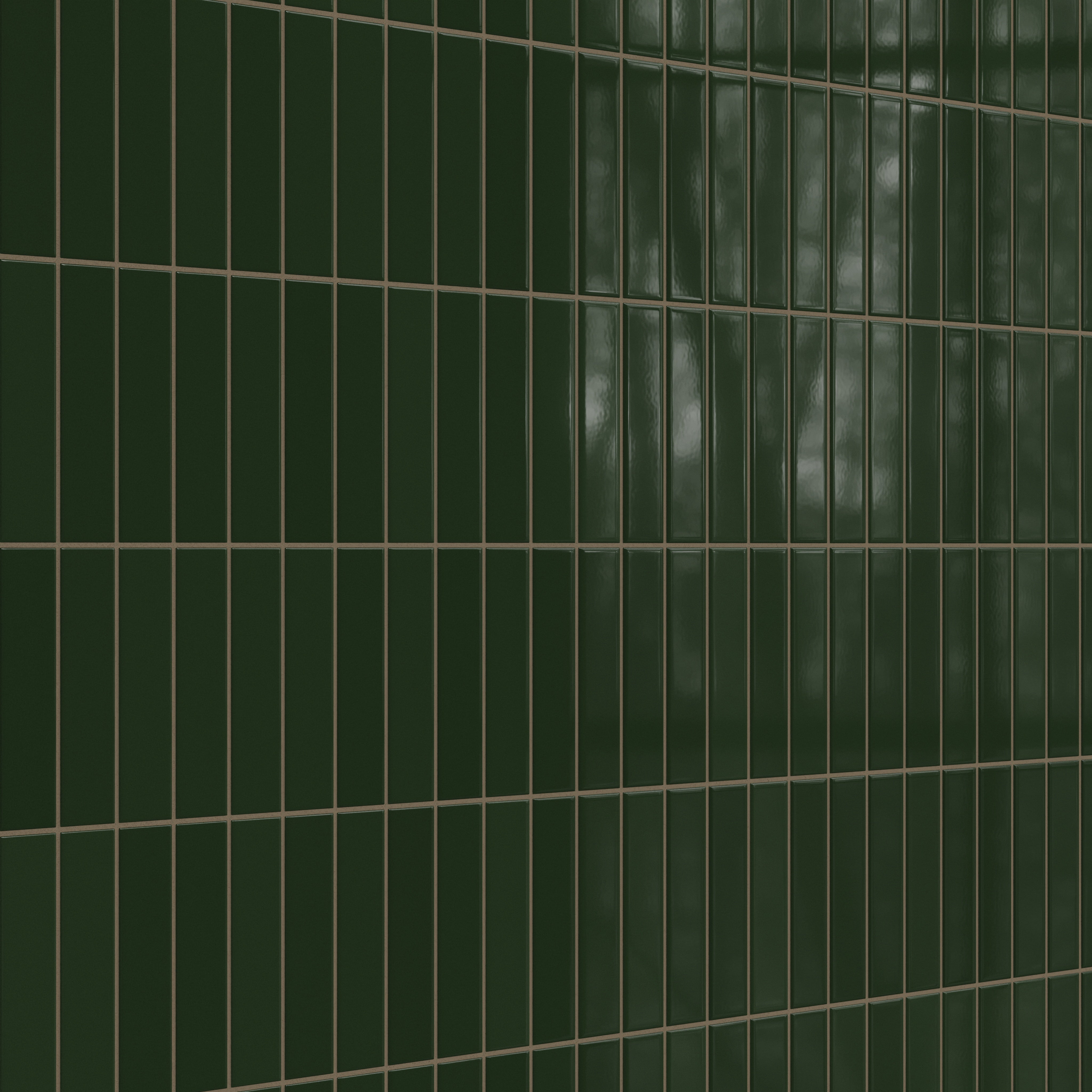 2x8 Original Ceramic Tile in Hunter Green Gloss