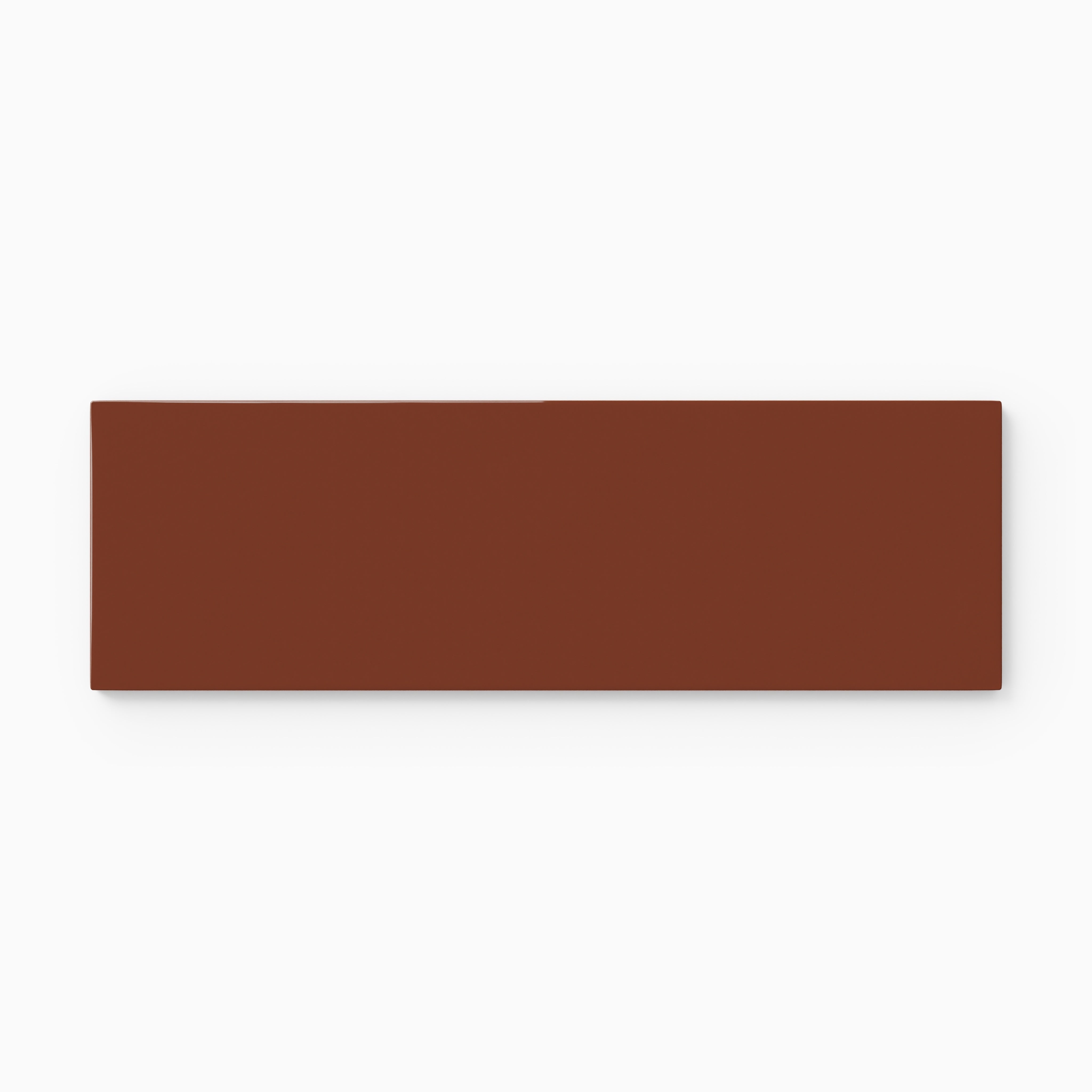 3x9 Natural Press Ceramic Tile in Red Iron Oxide Gloss