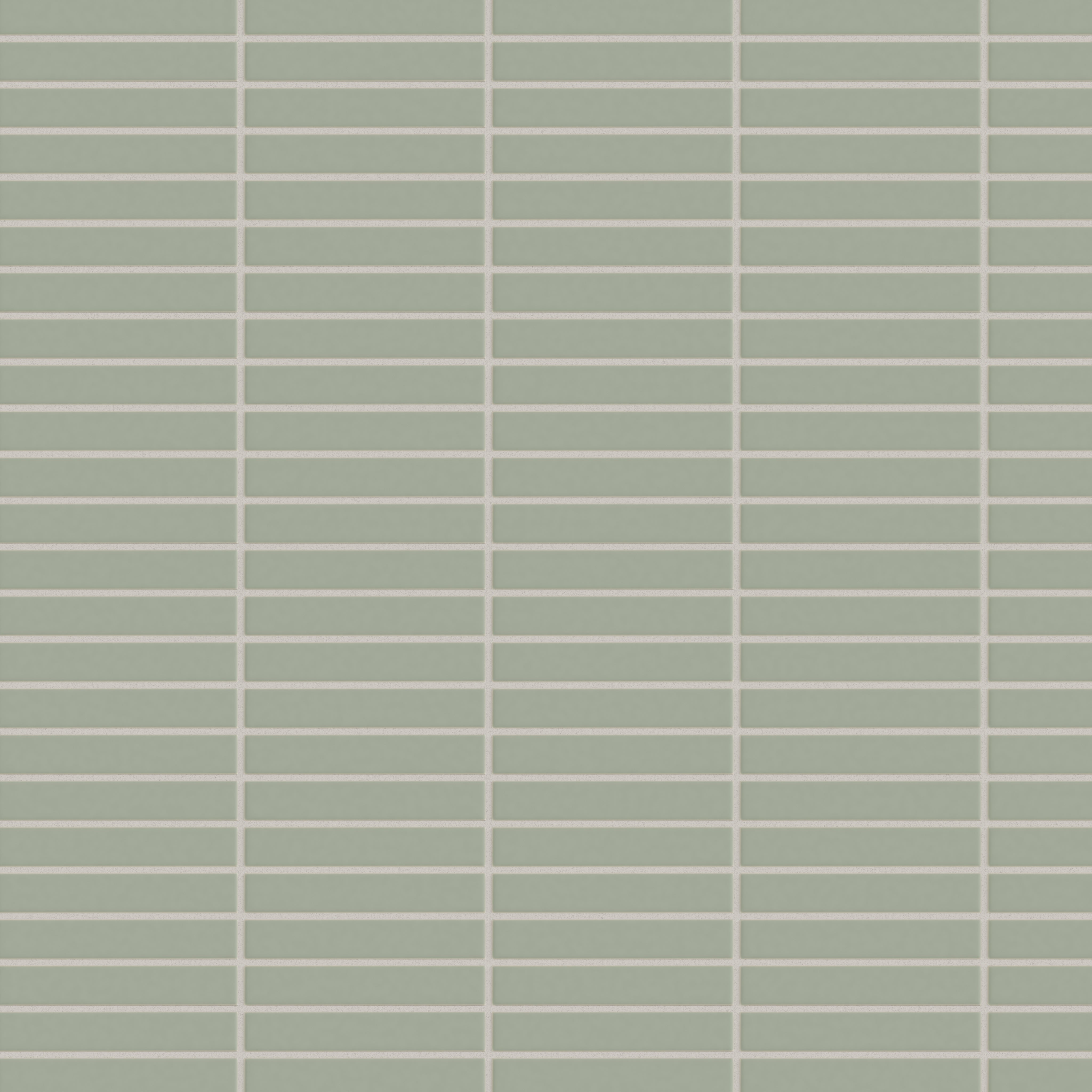 1x6 Straight Set Sheeted Original Ceramic Mosaic Tile in Rosemary Matte