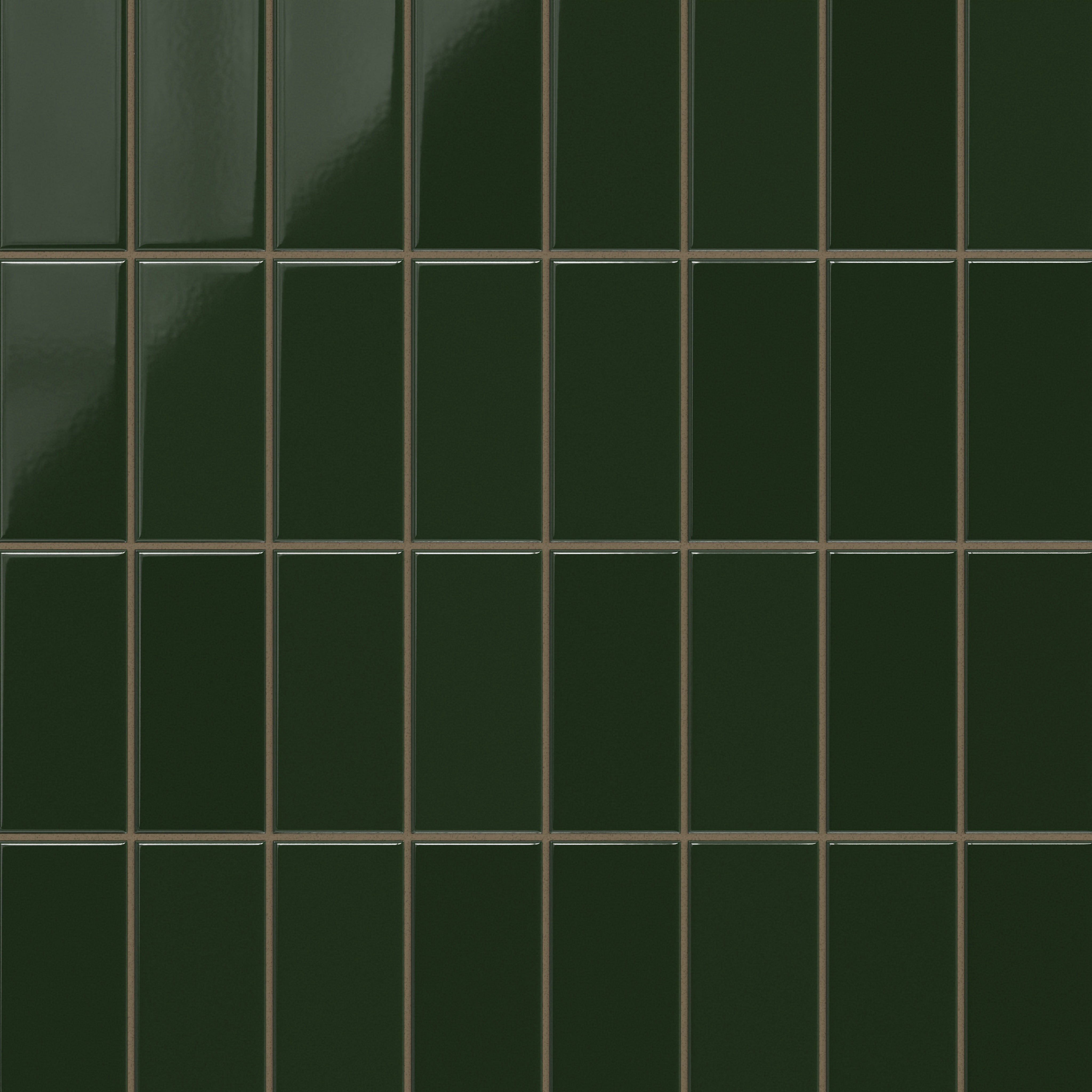 3x6 Original Ceramic Tile in Hunter Green Gloss